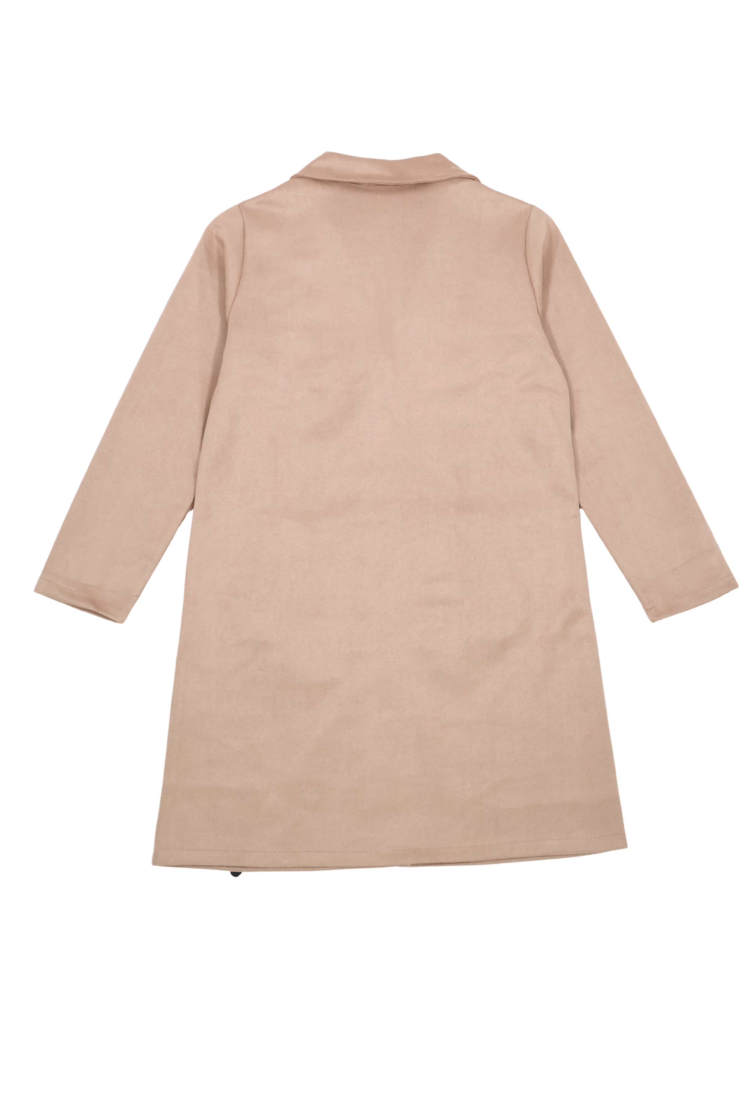 Chaqueta beige larga de antelina abotonada Lolitas&L - lolitasyl.com