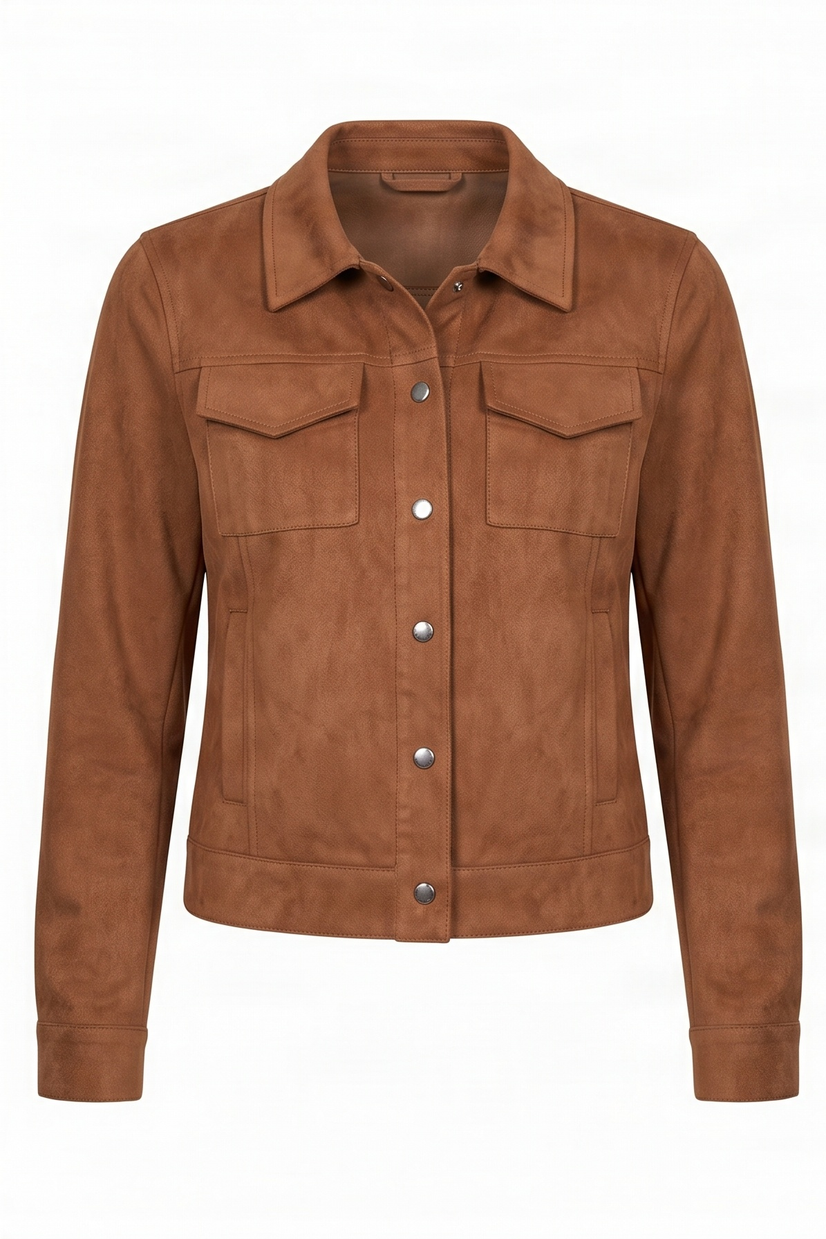 Chaqueta camel antelina con automaticos Lolitas&L