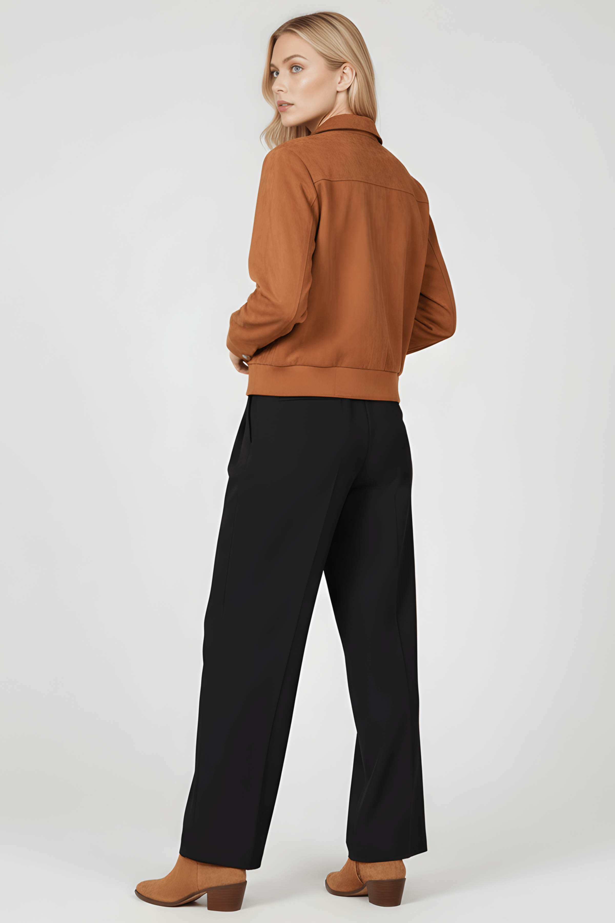 Chaqueta camel antelina con automaticos Lolitas&L - lolitasyl.com