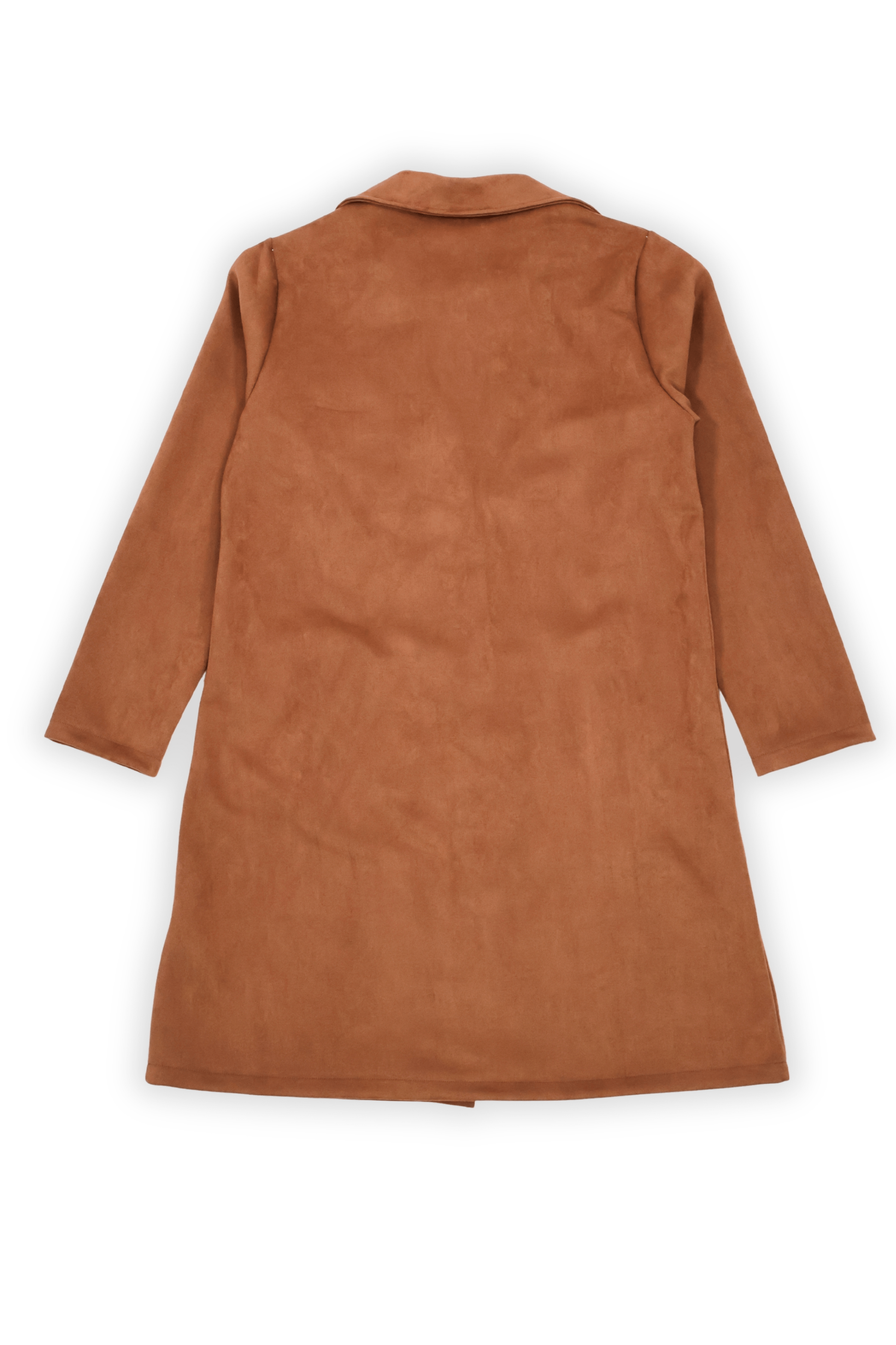 Chaqueta camel larga de antelina abotonada Lolitas&L - lolitasyl.com