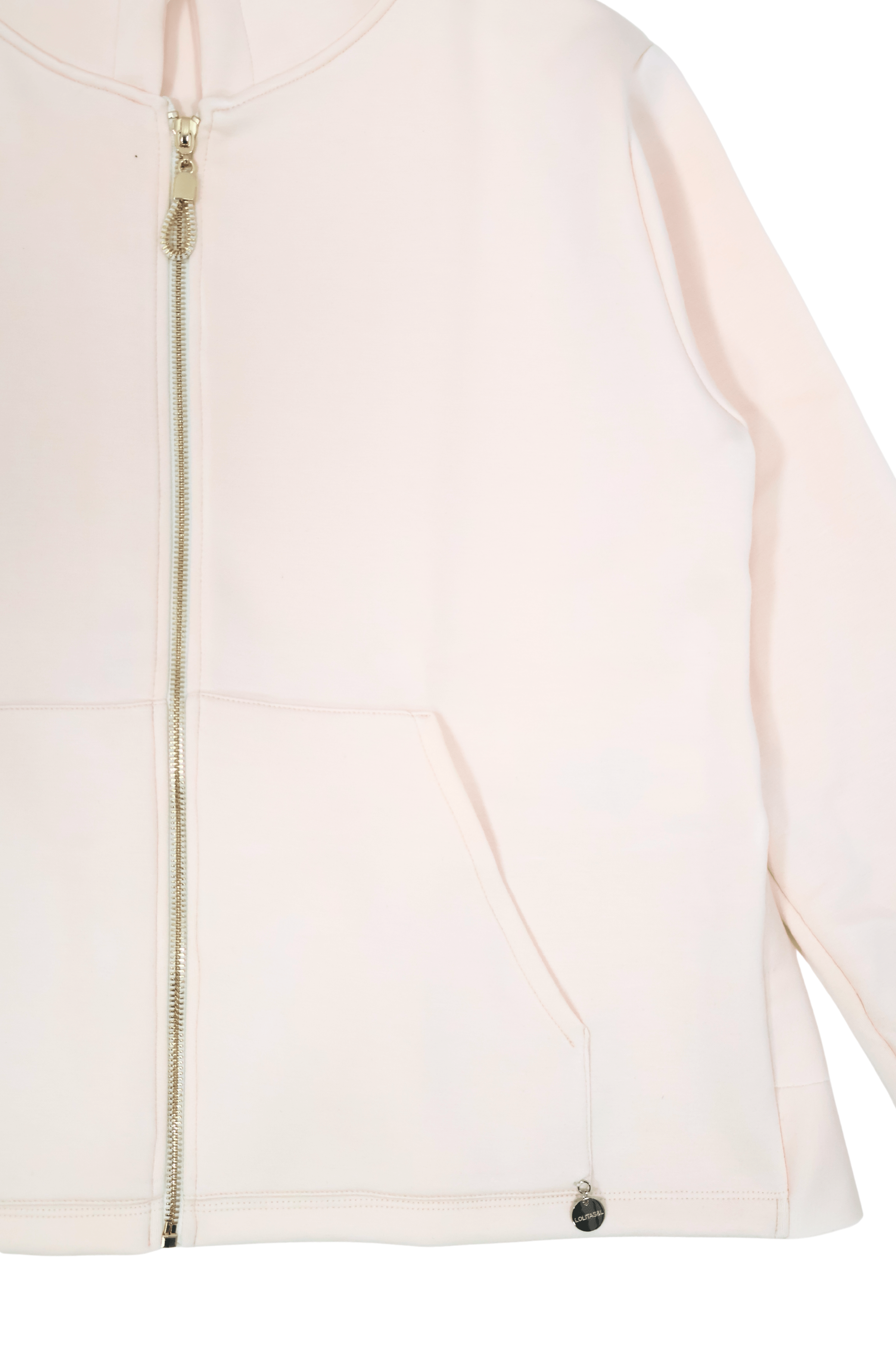 Chaqueta crema capucha con cremallera y manga larga Lolitas&L - lolitasyl.com