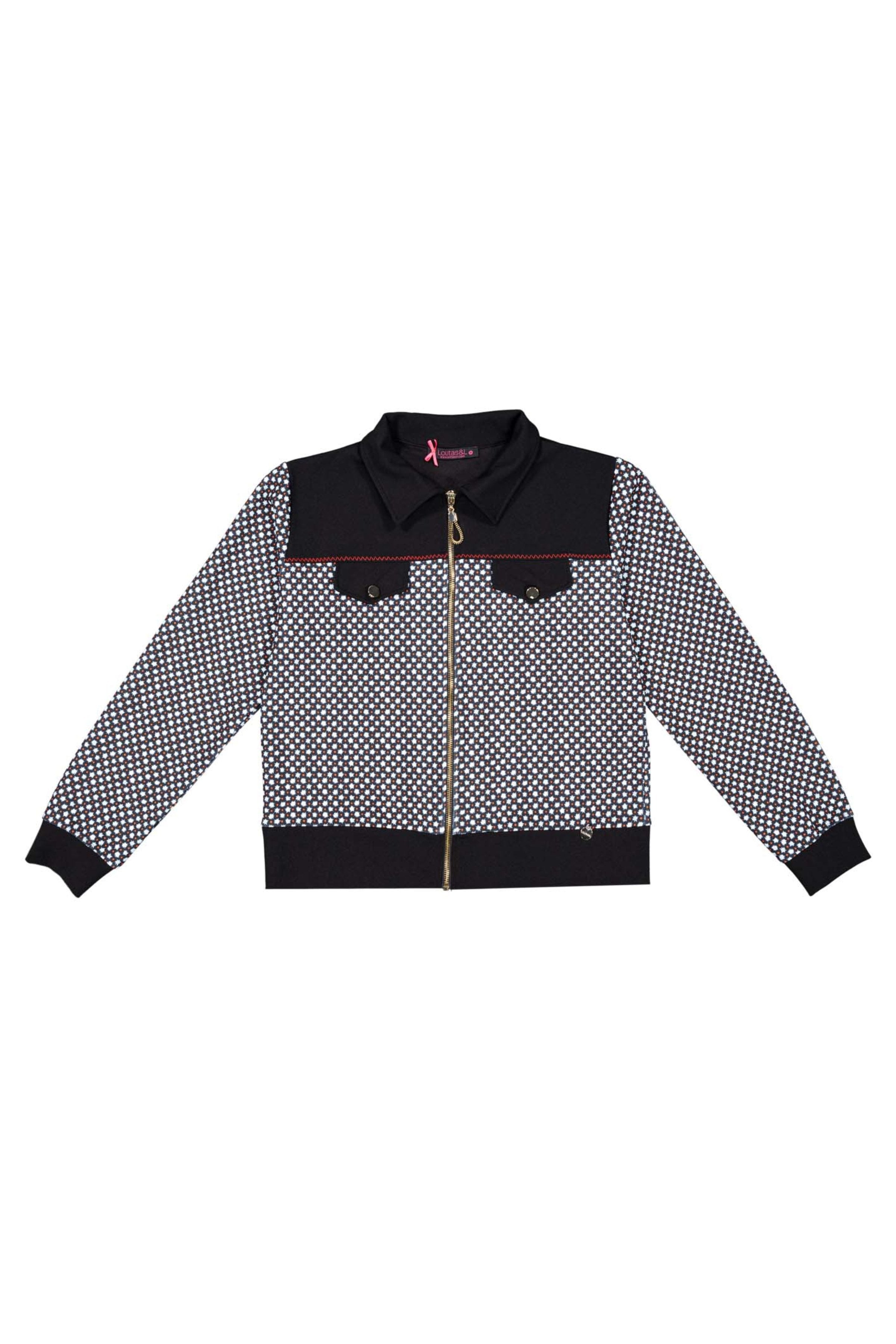 Chaqueta cremallera jaquard TILE con canesu Lolitas&L - lolitasyl.com