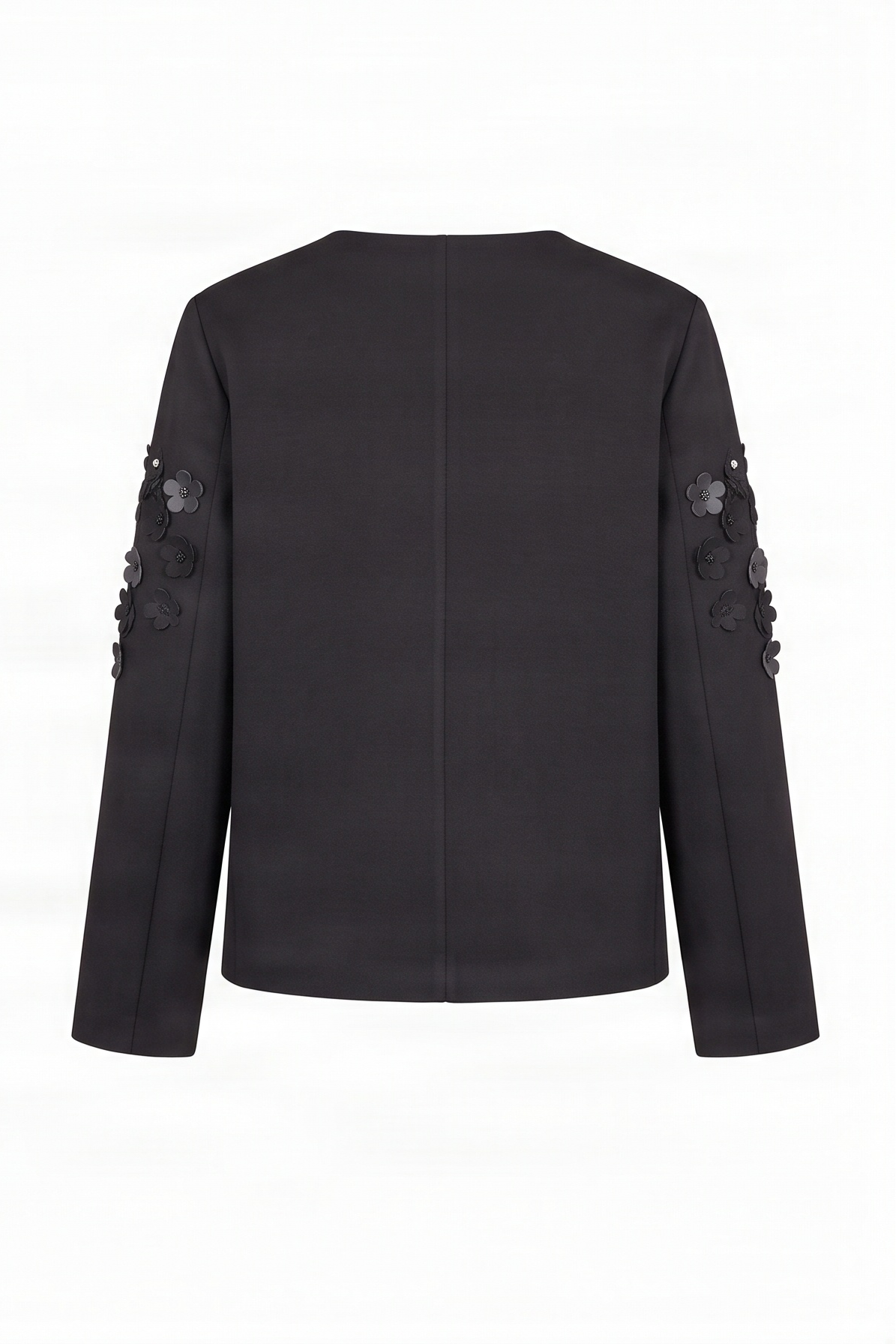 Chaqueta gris antracita duplo con aplicaciones en mangas Lolitas&L