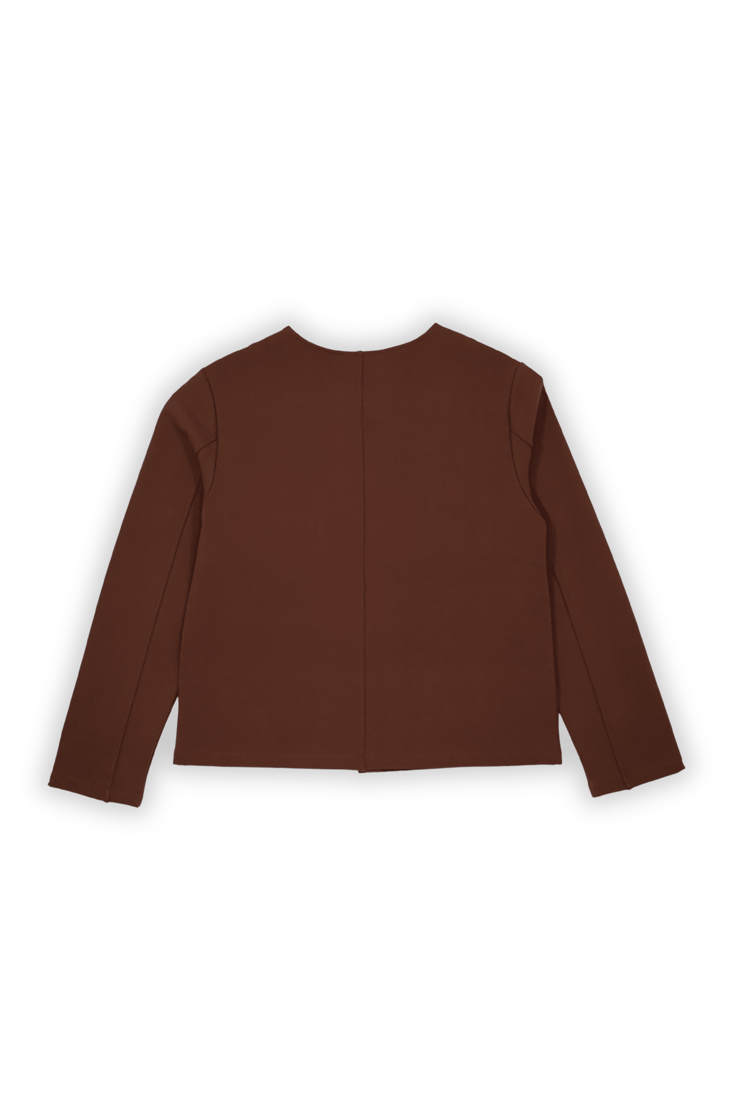 Chaqueta marron corta abotonada con bolsillos y detalles de strass Lolitas&L - lolitasyl.com