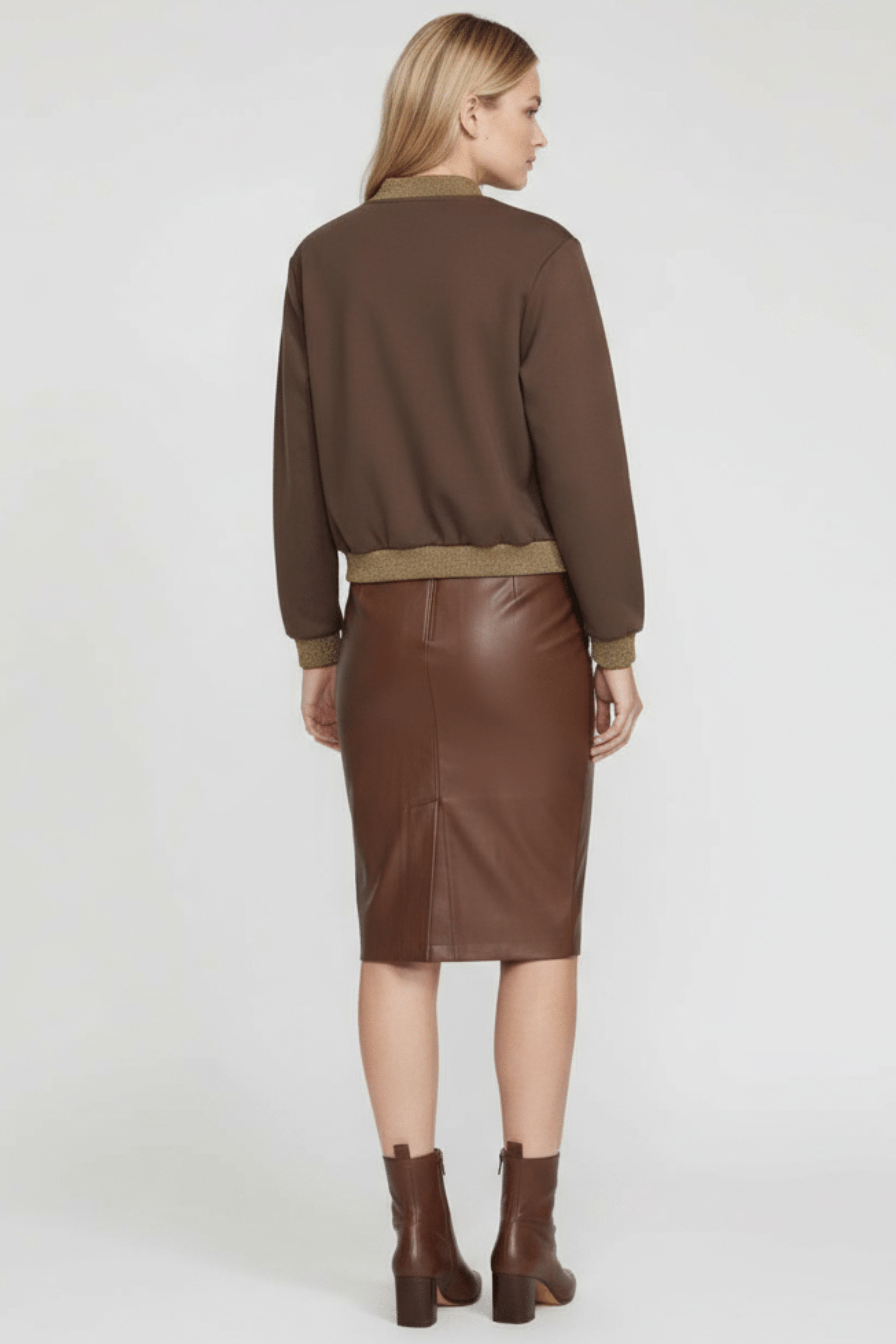 Chaqueta marron cremallera con chorreras Lolitas&L - lolitasyl.com