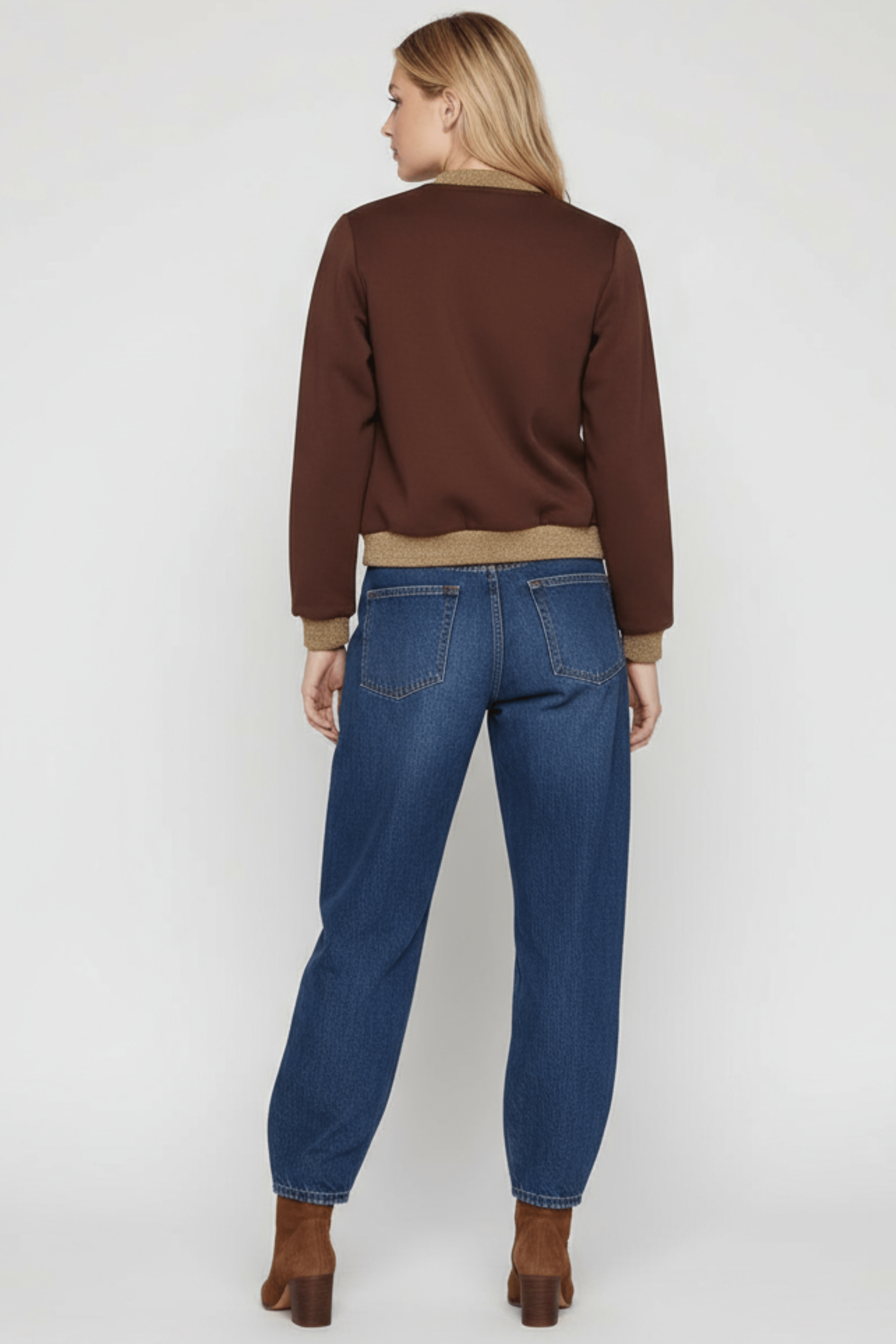 Chaqueta marron cremallera con detalles de broche mosca Lolitas&L - lolitasyl.com