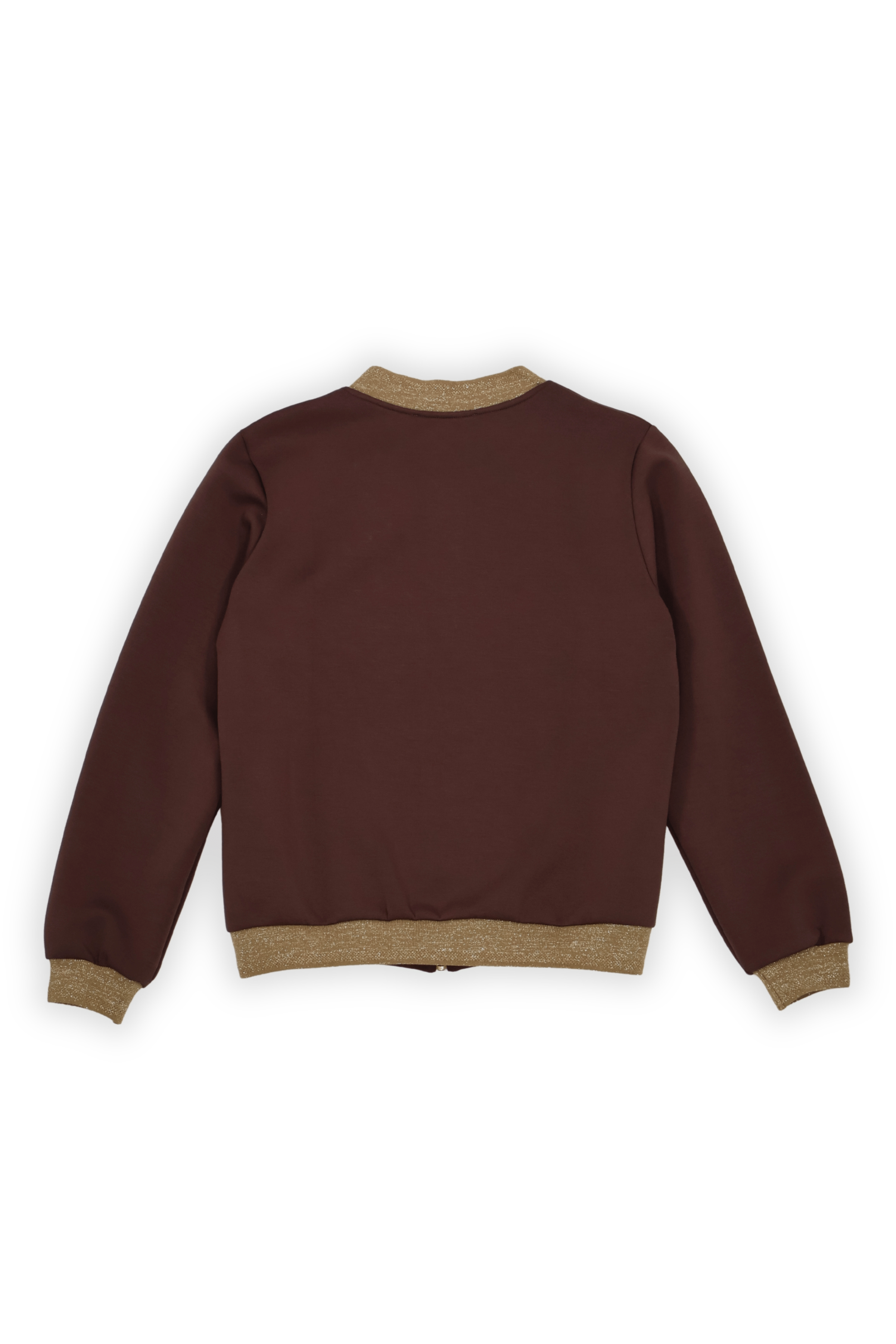 Chaqueta marron cremallera con detalles de broche mosca Lolitas&L - lolitasyl.com