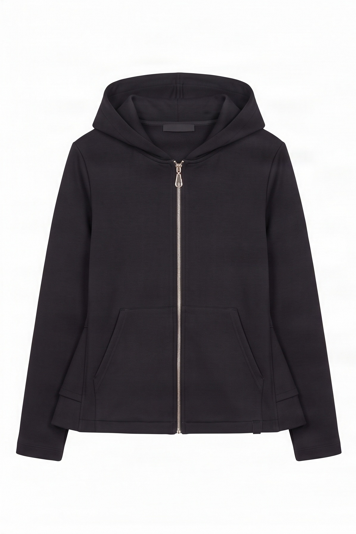 Chaqueta negra capucha con cremallera y manga larga Lolitas&L