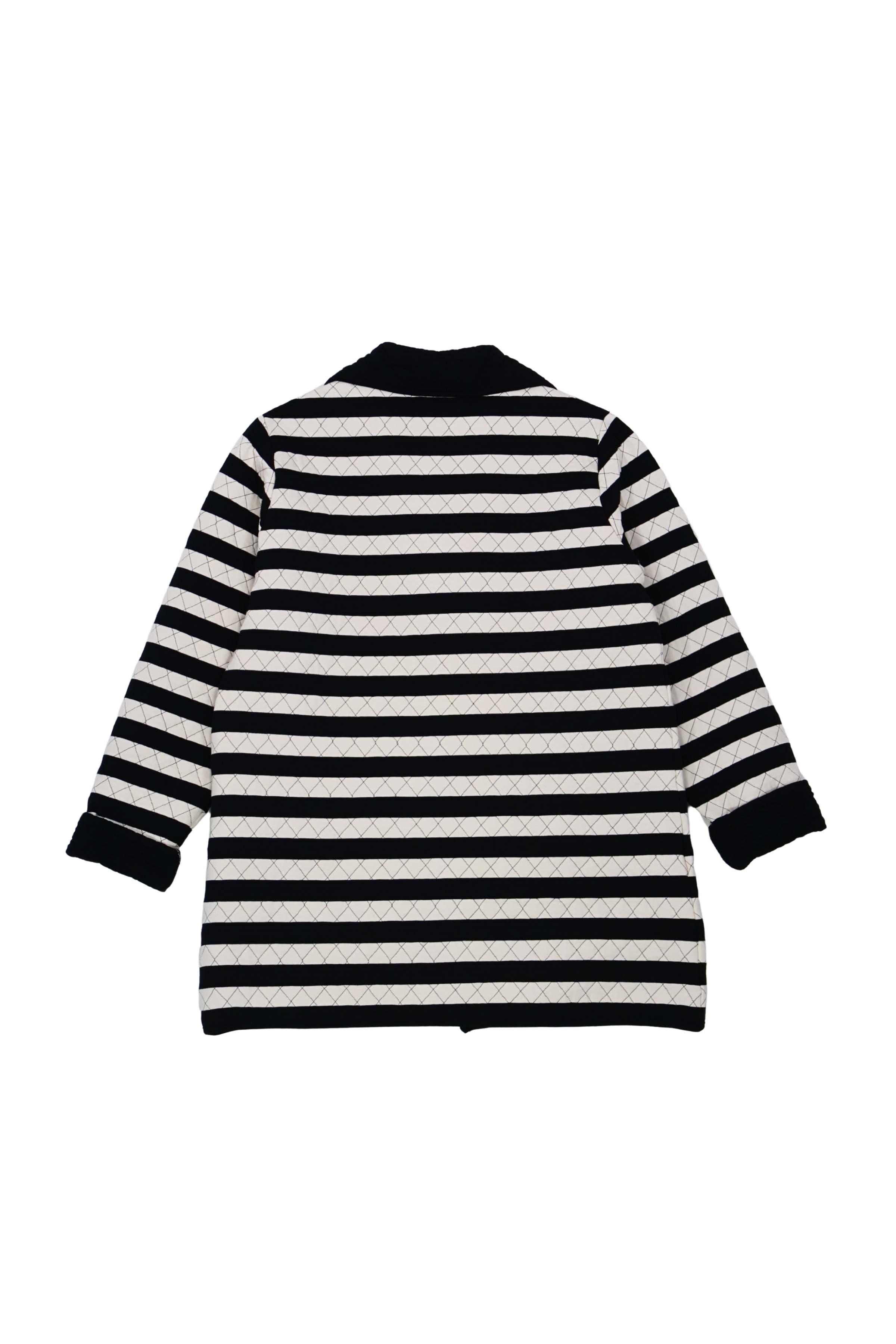 Chaqueta rayas blancas y negras guateada con bolsillos Lolitas&L