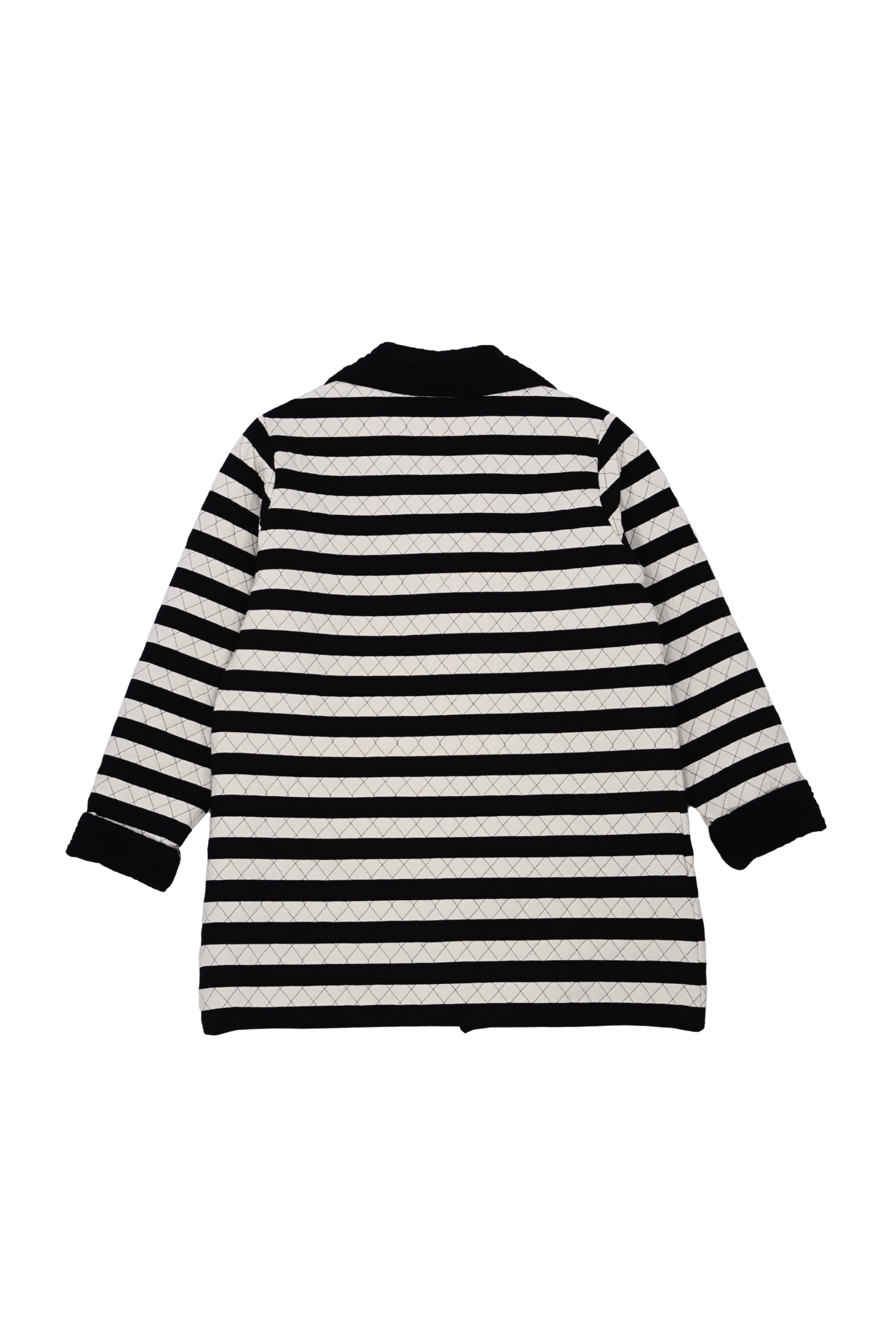 Chaqueta rayas blancas y negras guateada con bolsillos Lolitas&L - lolitasyl.com