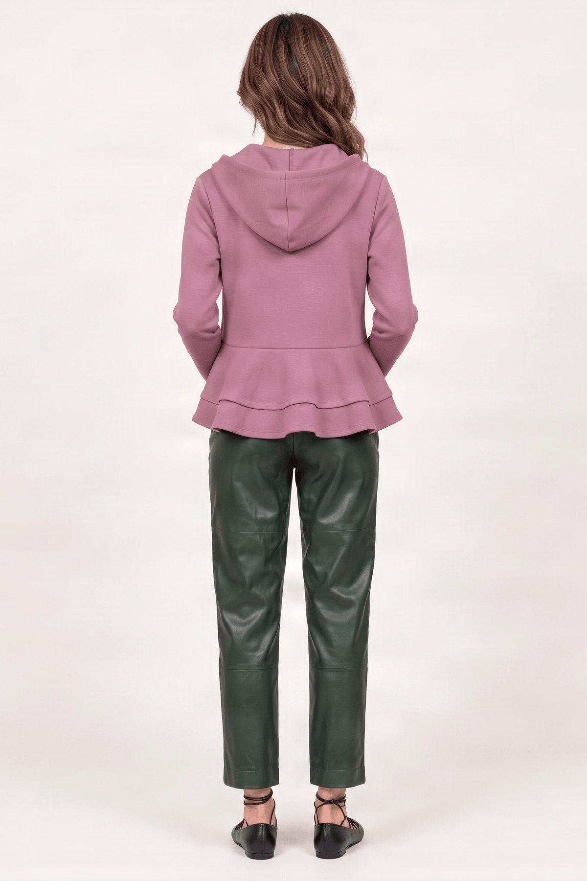 Chaqueta rosa capucha con cremallera y manga larga Lolitas&L - lolitasyl.com