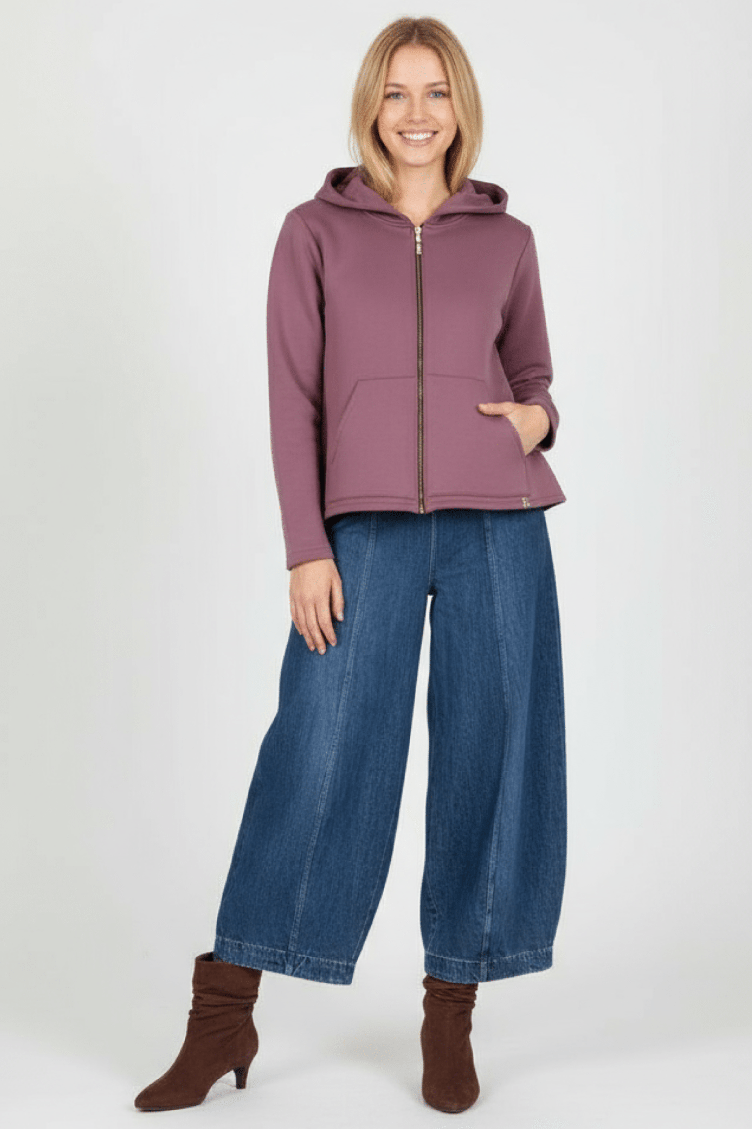 Chaqueta rosa capucha con cremallera y manga larga Lolitas&L - lolitasyl.com