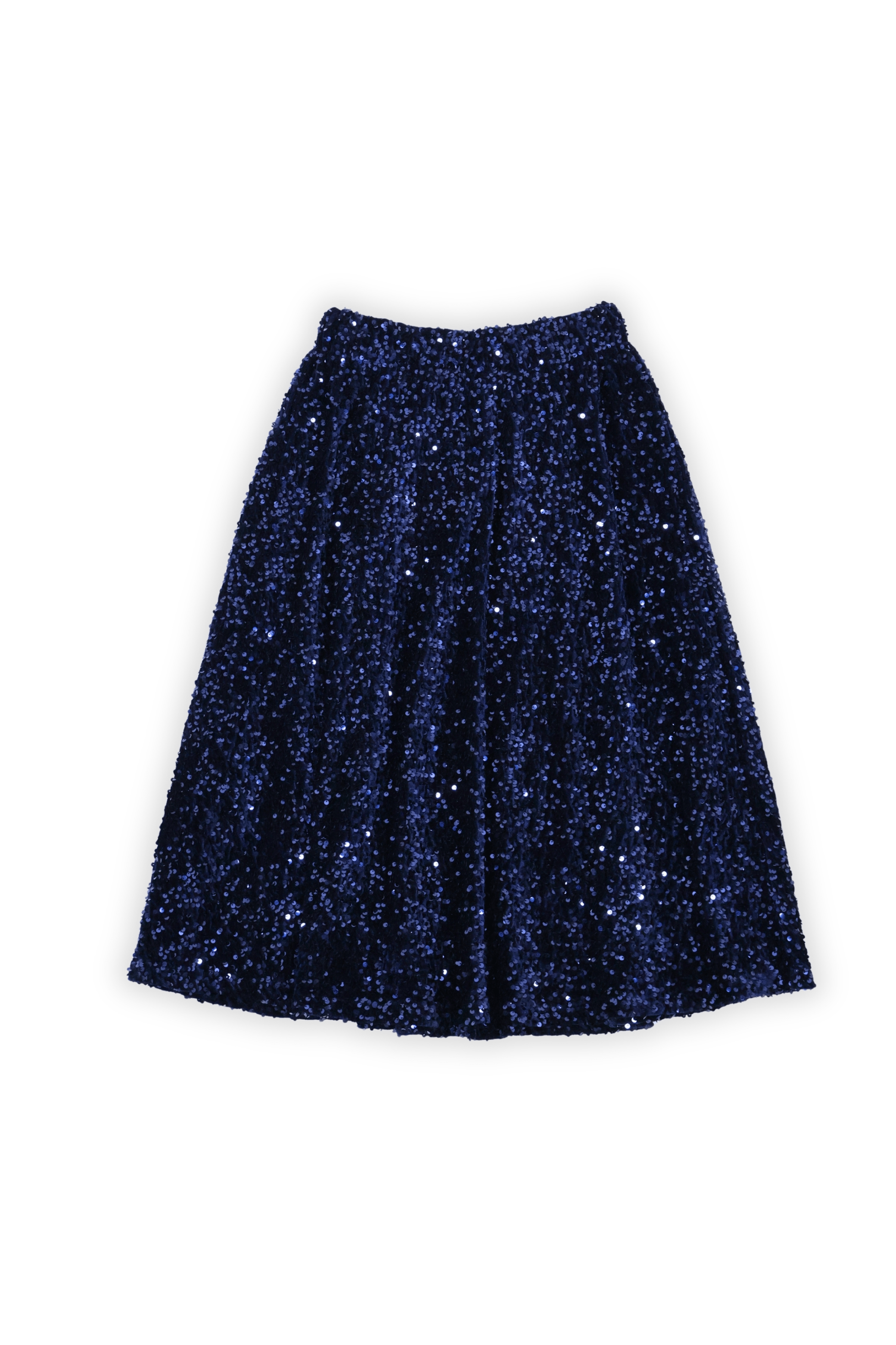 Falda azul de lentejuelas midi Lolitas&L - lolitasyl.com