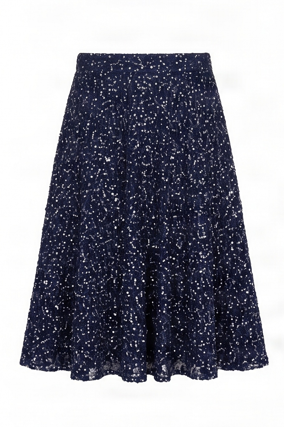 Falda azul de lentejuelas midi Lolitas&L