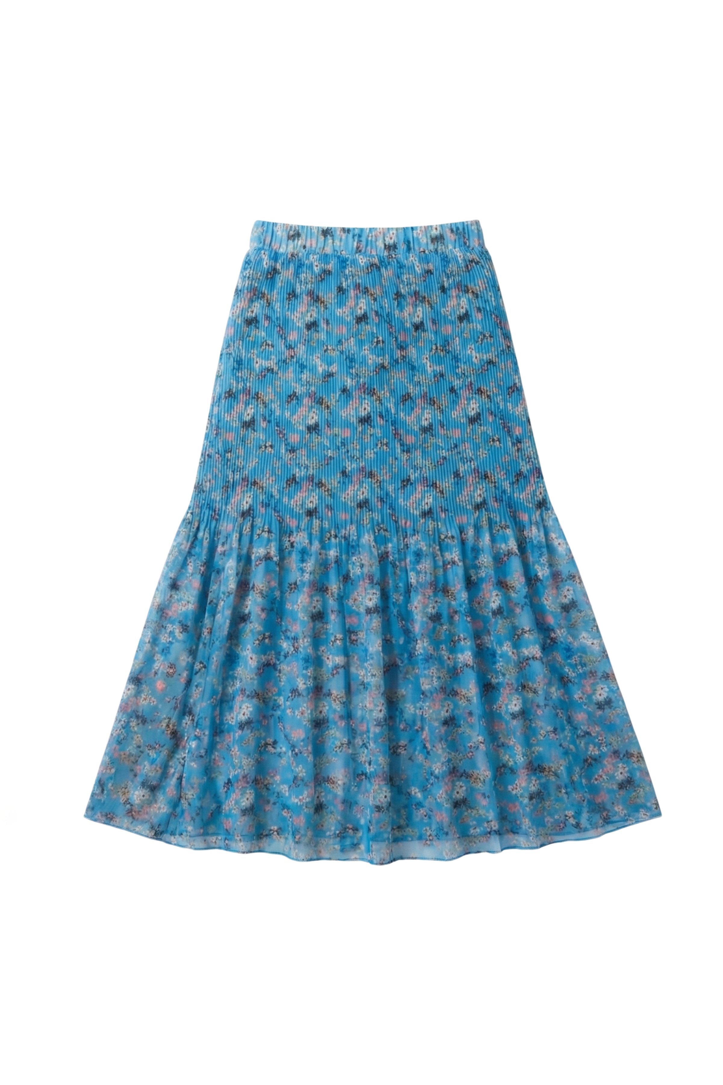 Falda azul rayas plisada de gasa en rayas Lolitas&L