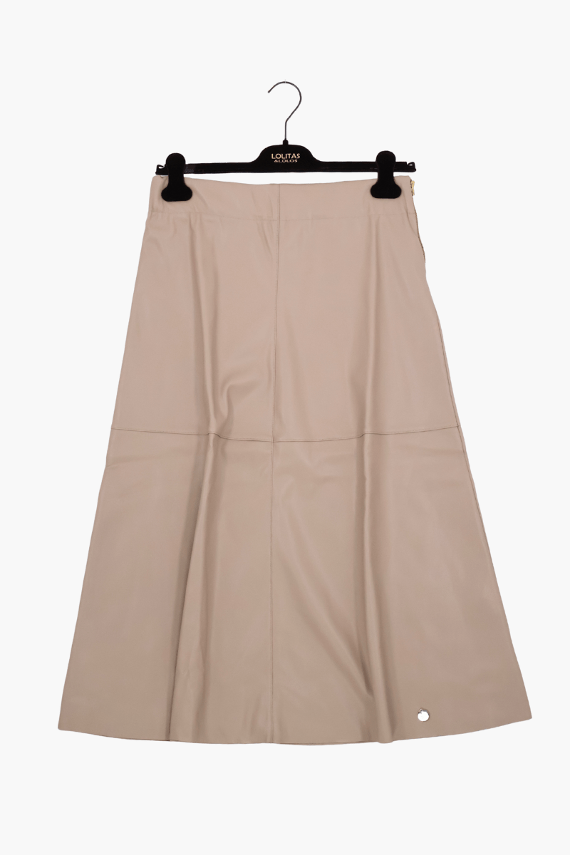Falda beige Preloved polipiel Lolitas&L - lolitasyl.com