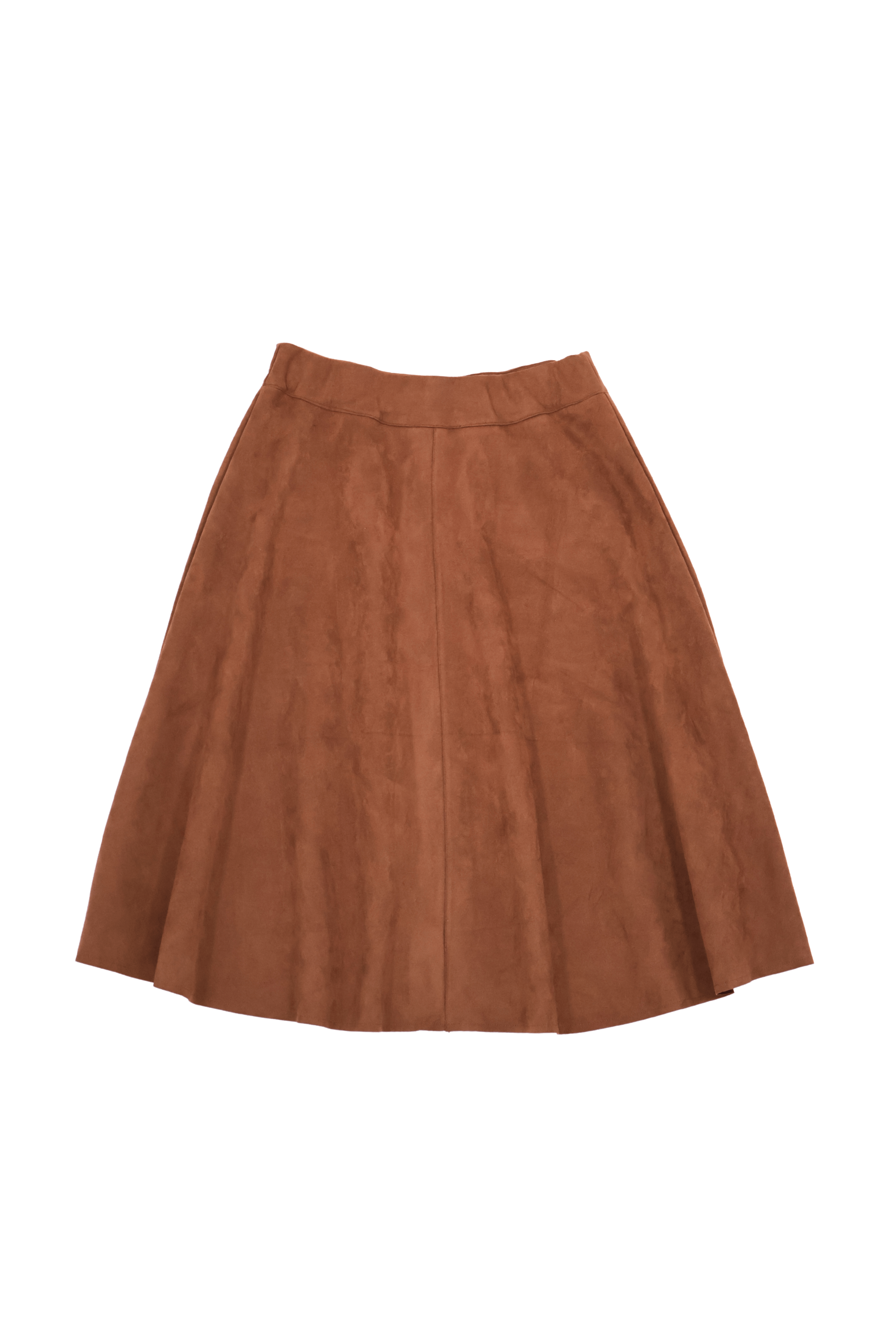 Falda camel antelina con automaticos Lolitas&L - lolitasyl.com