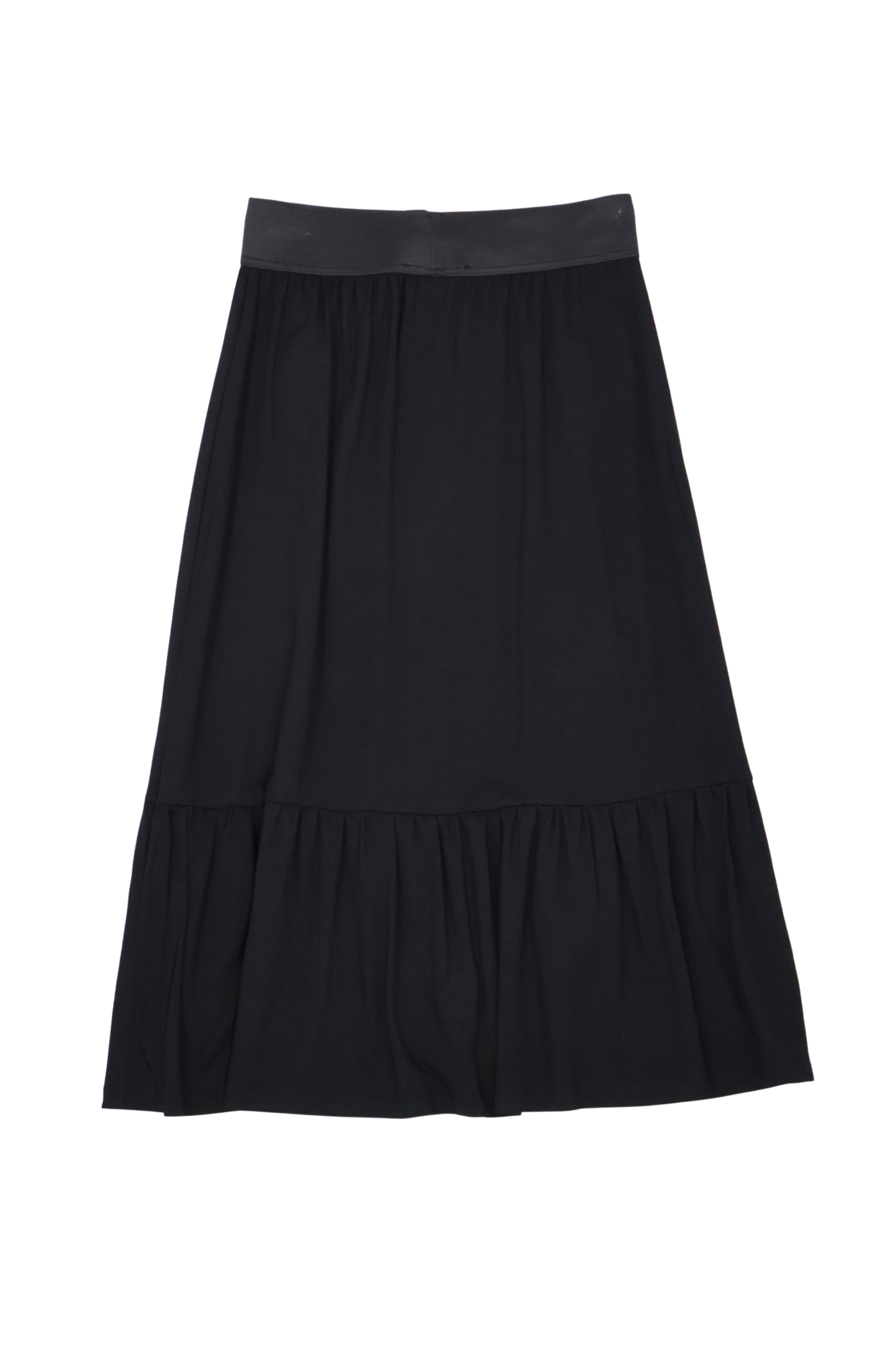 Falda negra larga bordado palmeras con goma Lolitas&L