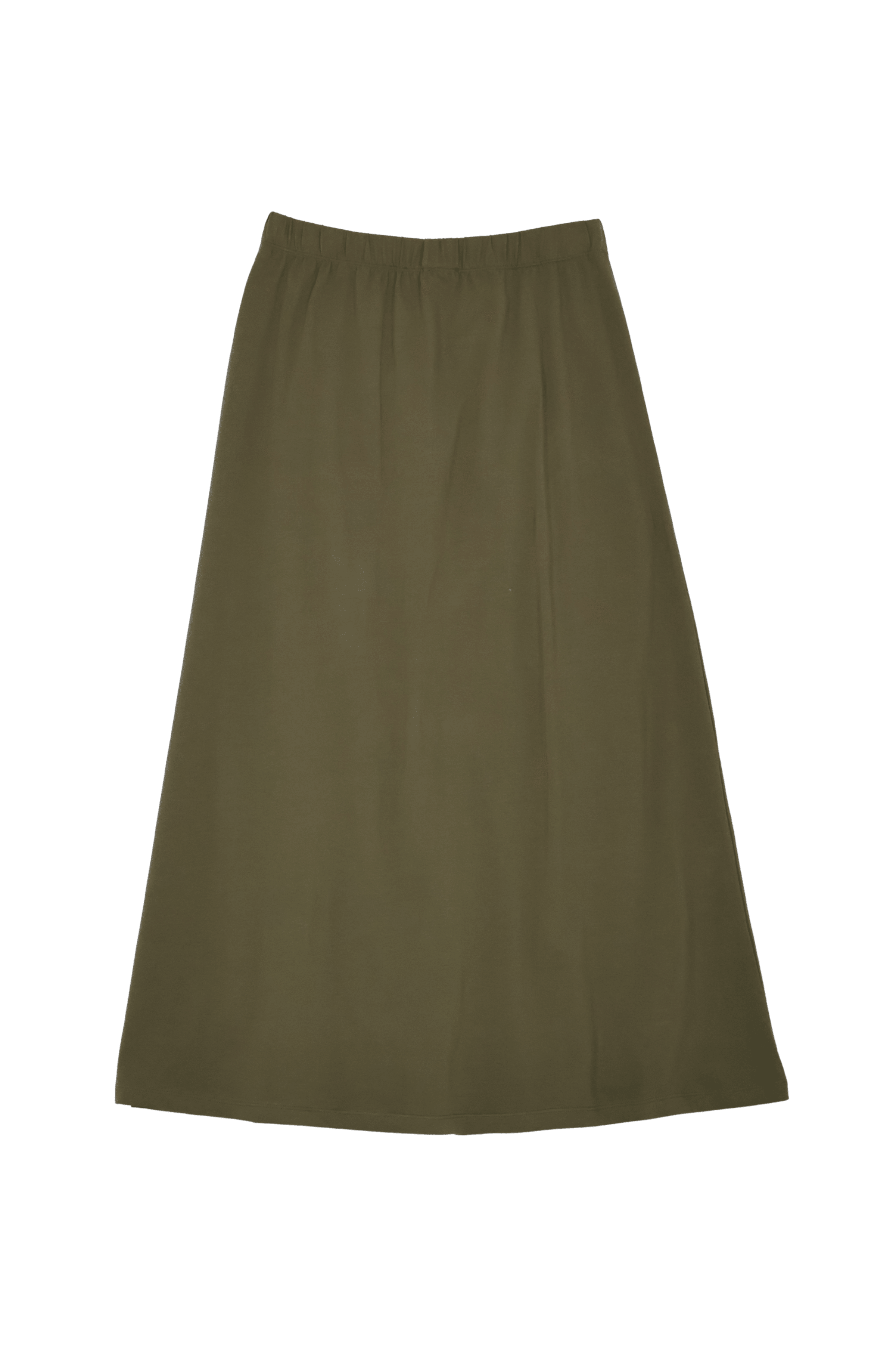 Falda verde militar larga con bordado palmeras al tono Lolitas&L - lolitasyl.com