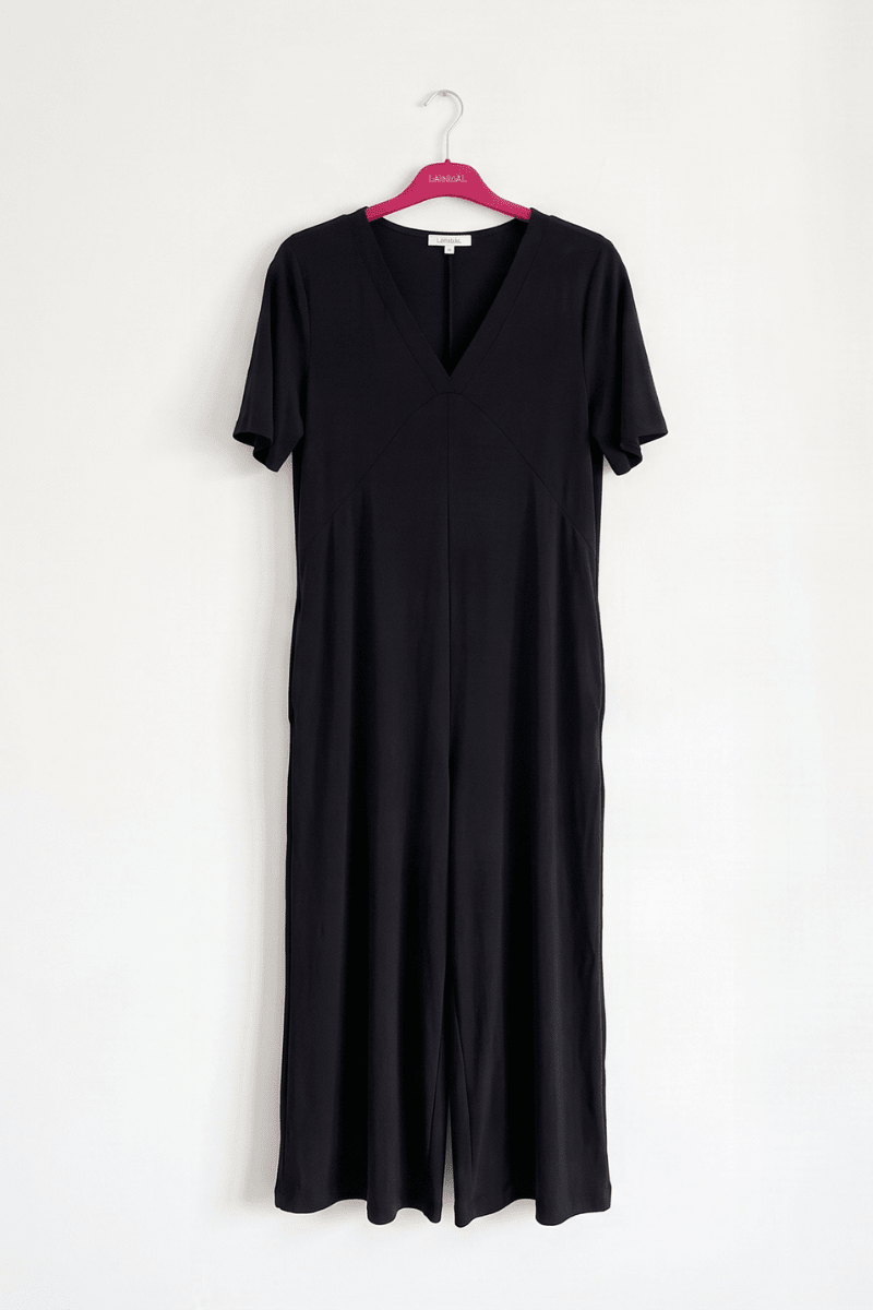 Mono Negro de Punto Roma con Abertura en la Espalda Preloved - lolitasyl.com