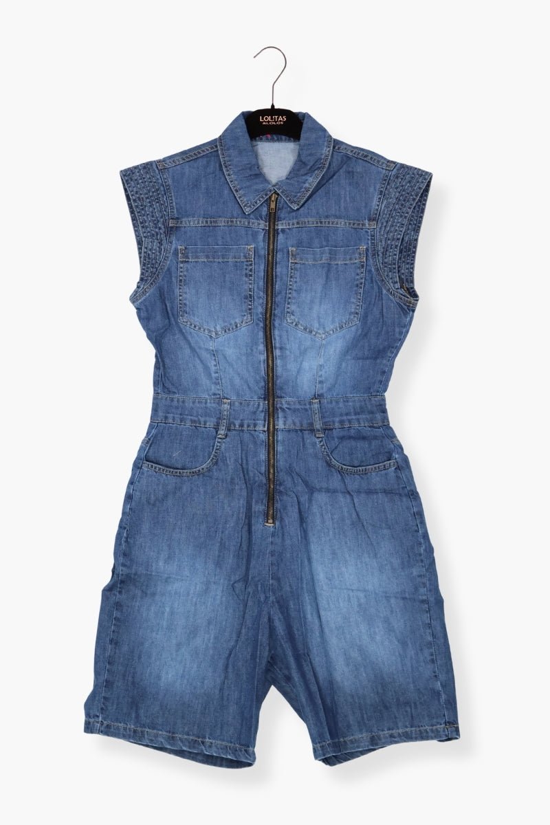 Mono Preloved vaquero corto sin mangas LolitasyL - lolitasyl.com