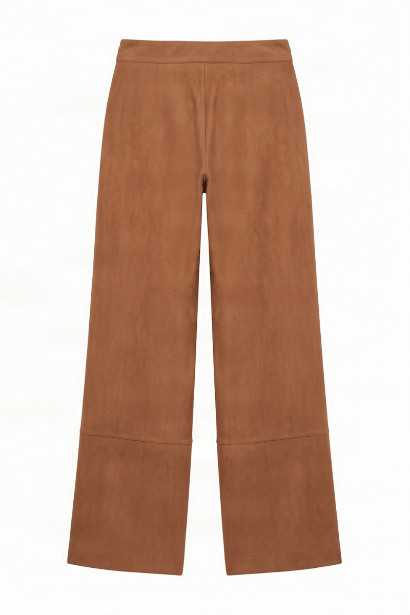 Pantalon antelina camel corte con botones Lolitas&L - lolitasyl.com