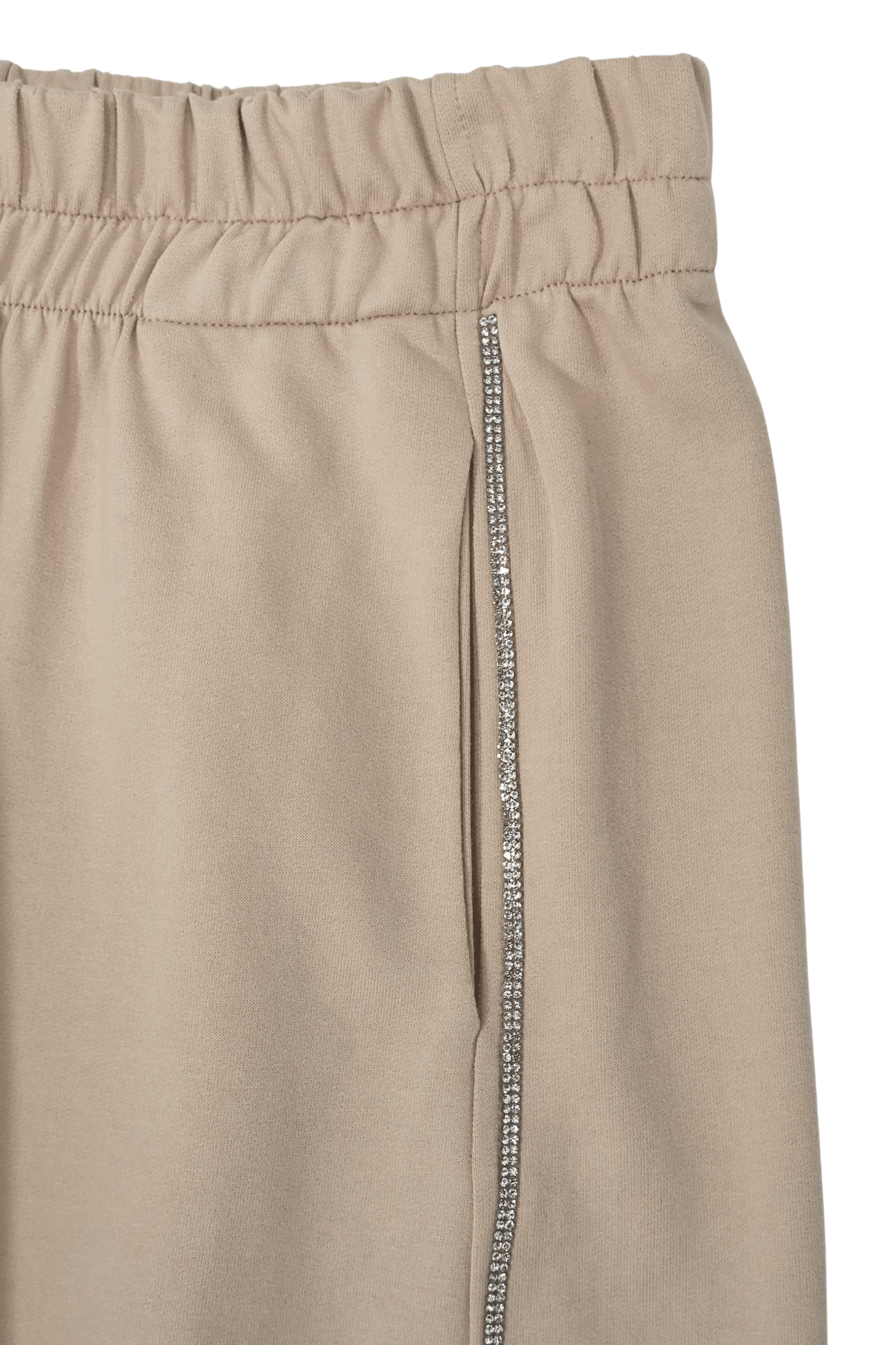 Pantalon beige ballon con goma y strass Lolitas&L - lolitasyl.com