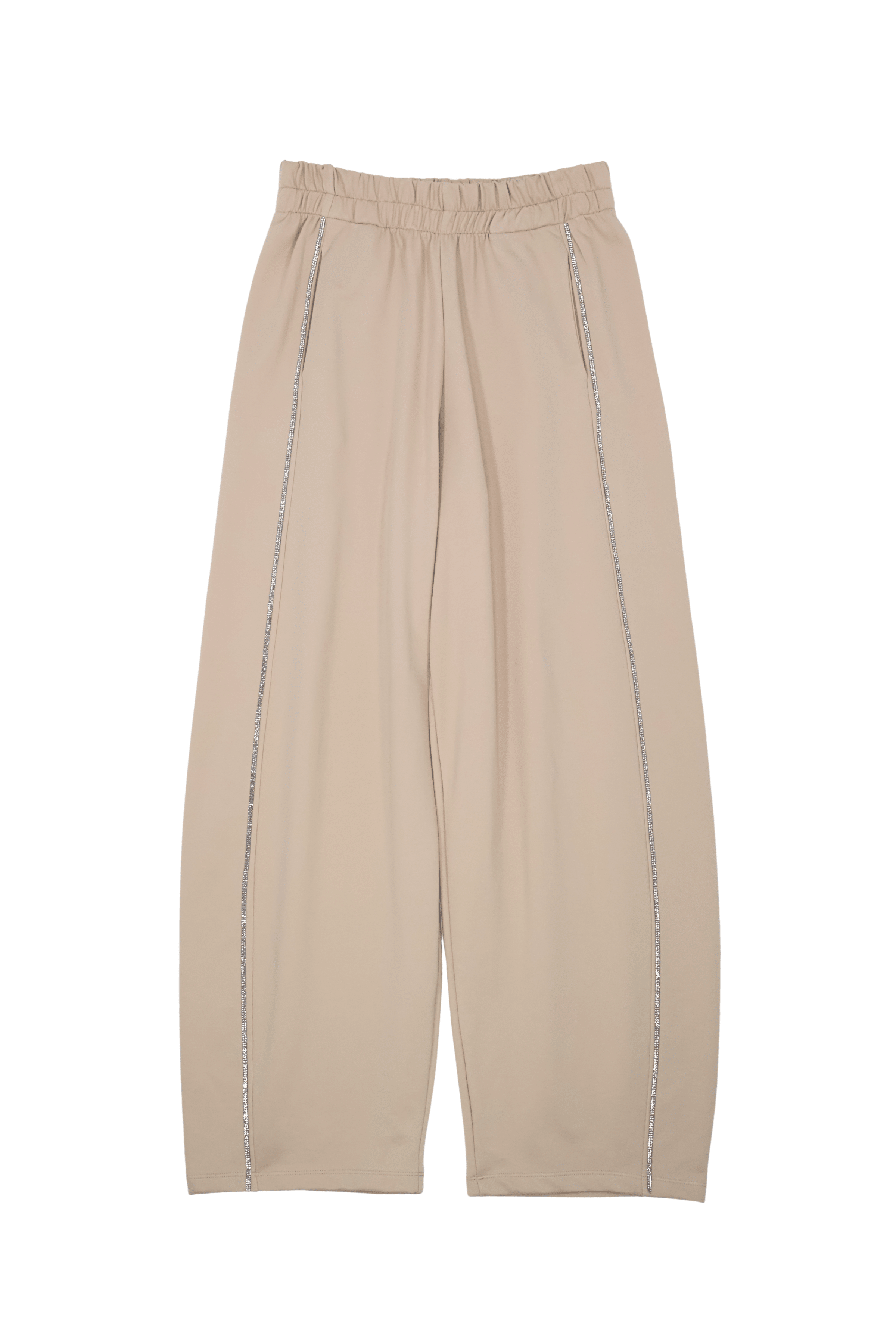 Pantalon beige ballon con goma y strass Lolitas&L - lolitasyl.com