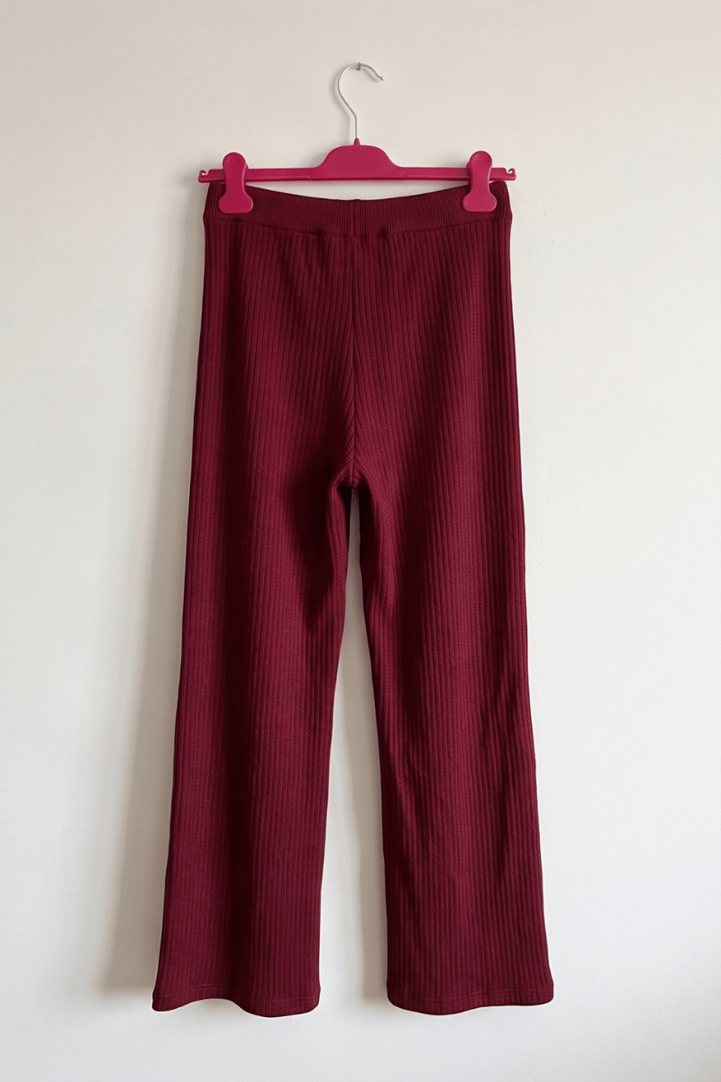 Pantalón de Punto Granate Canalé Preloved - lolitasyl.com