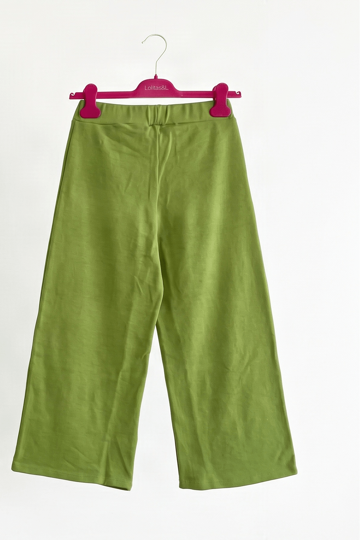 Pantalón de Punto Verde Ancho con Strass Preloved - lolitasyl.com