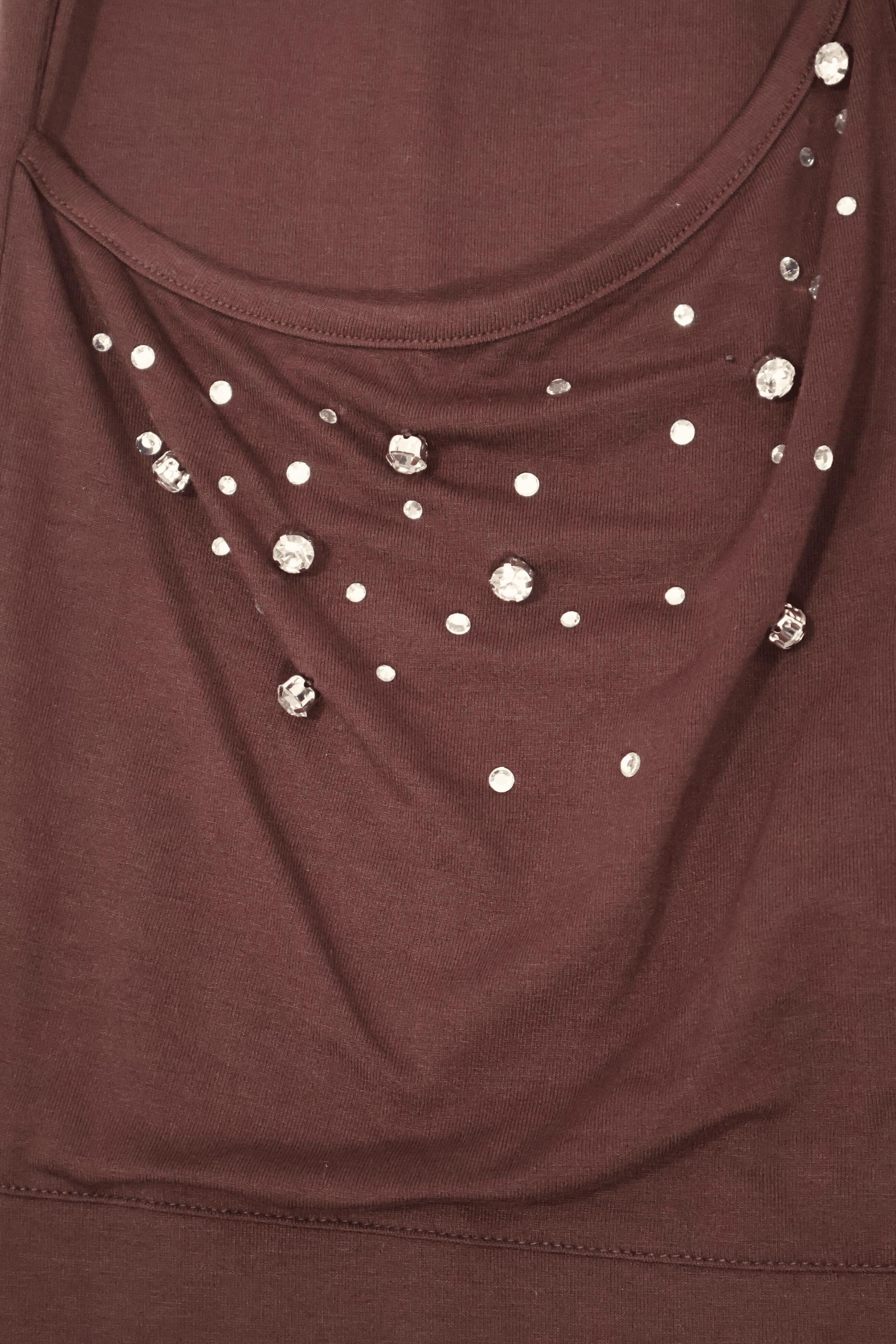 Pantalon marron baggy con strass y bolsillos Lolitas&L - lolitasyl.com