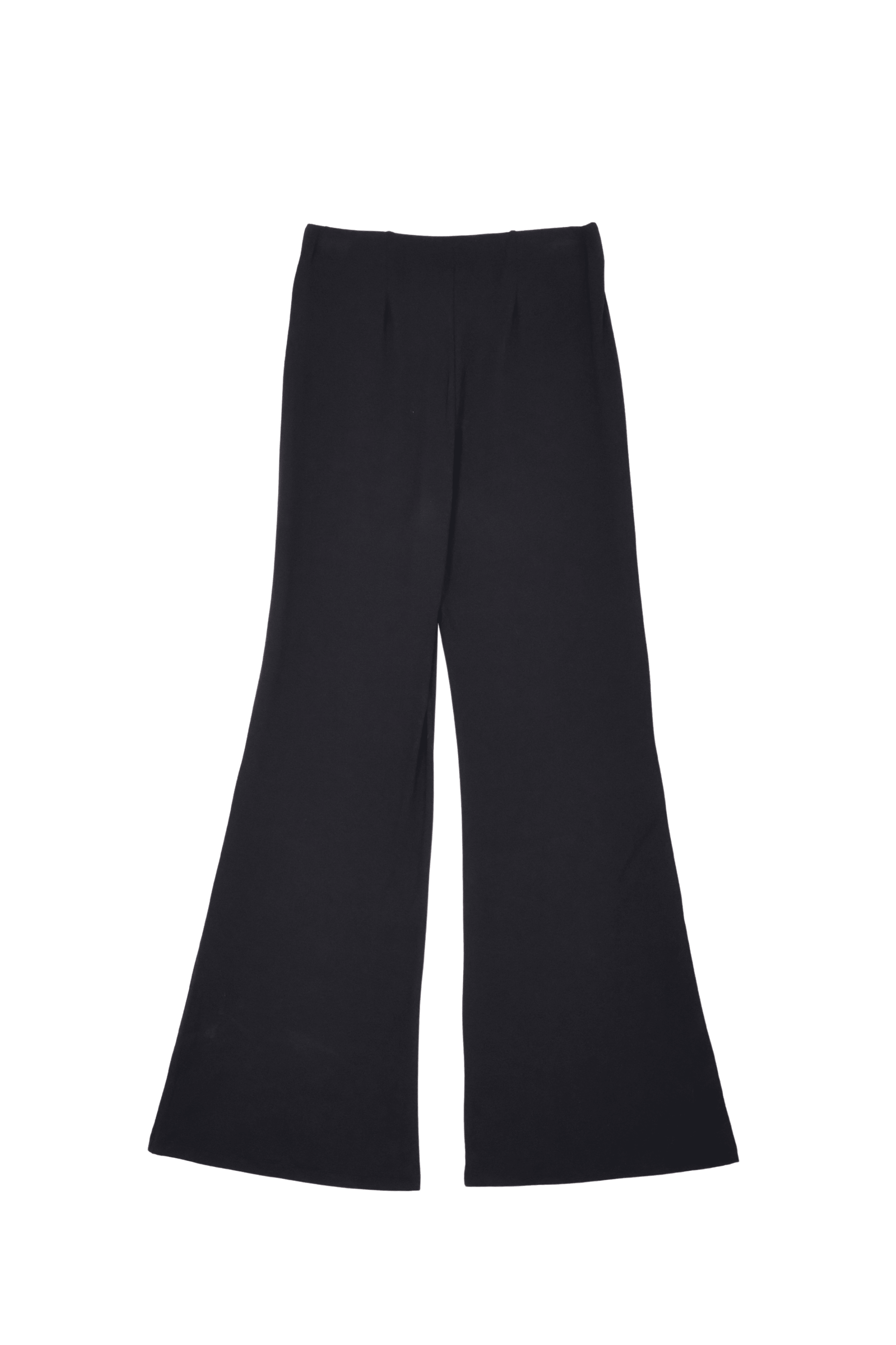 Pantalon negro acampanado con goma en la cintura Lolitas&L - lolitasyl.com