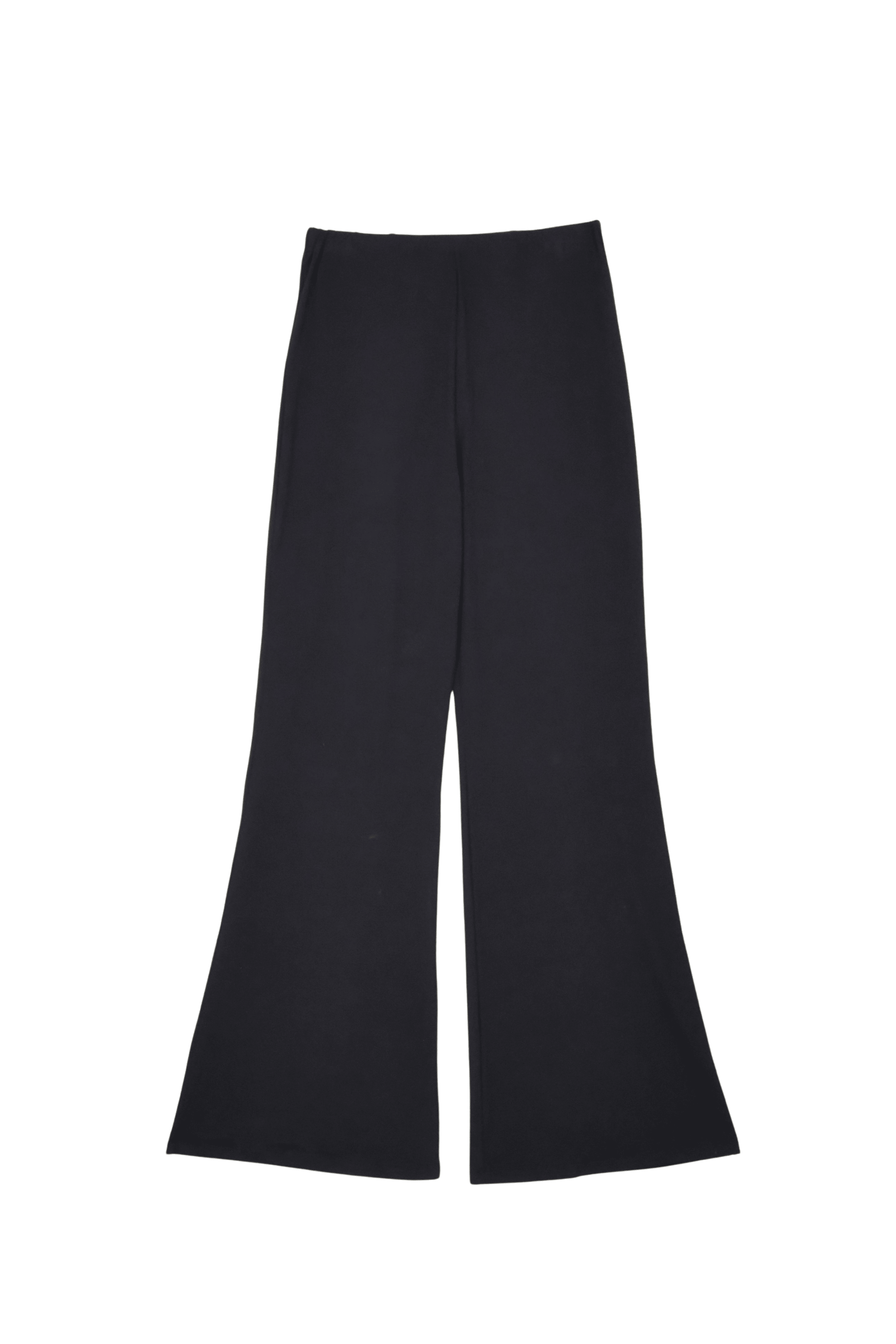 Pantalon negro acampanado con goma en la cintura Lolitas&L - lolitasyl.com