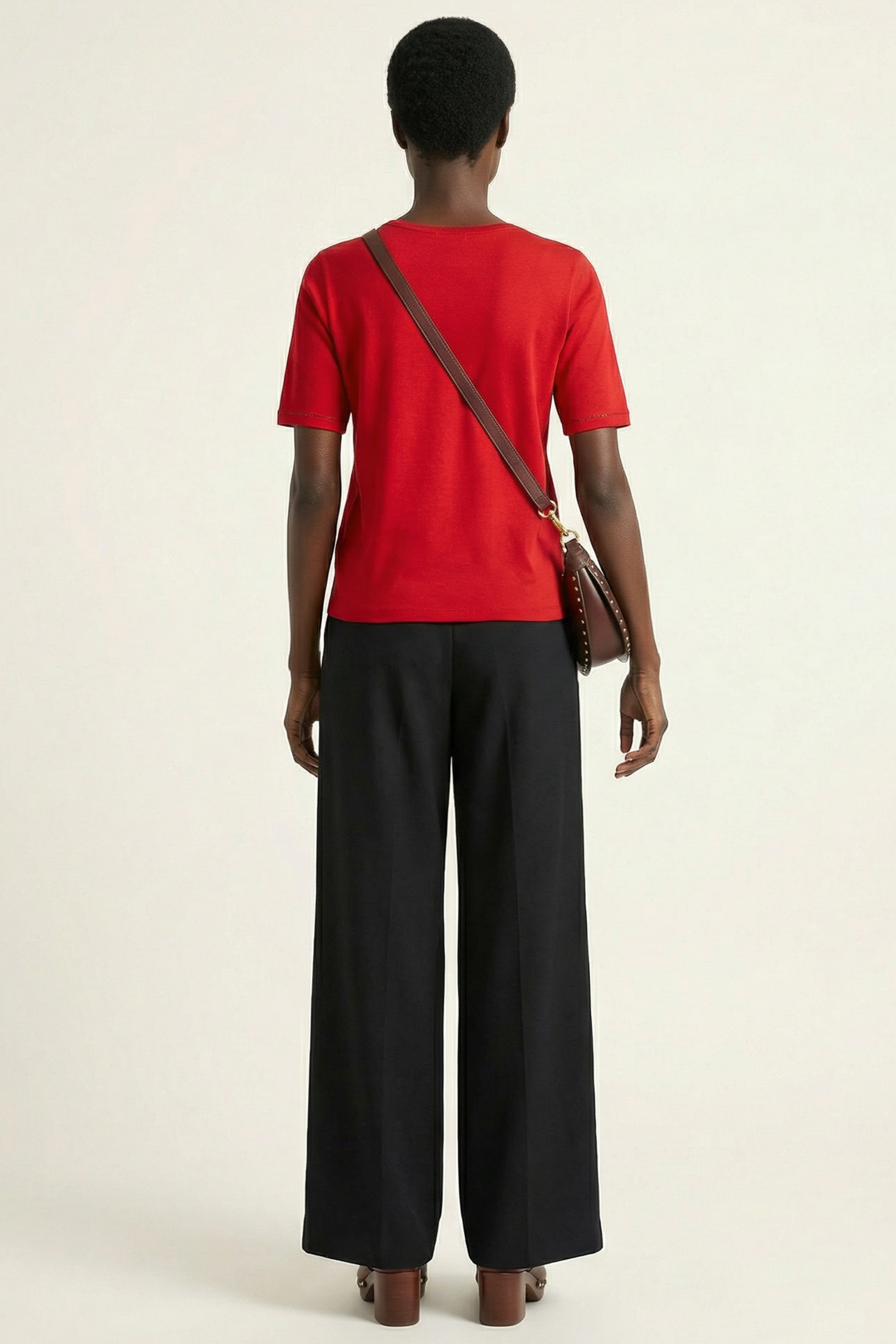 Pantalon negro ancho con goma Lolitas&L