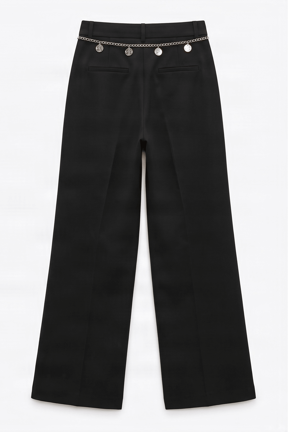 Pantalon negro con cadena en la cintura Lolitas&L - lolitasyl.com