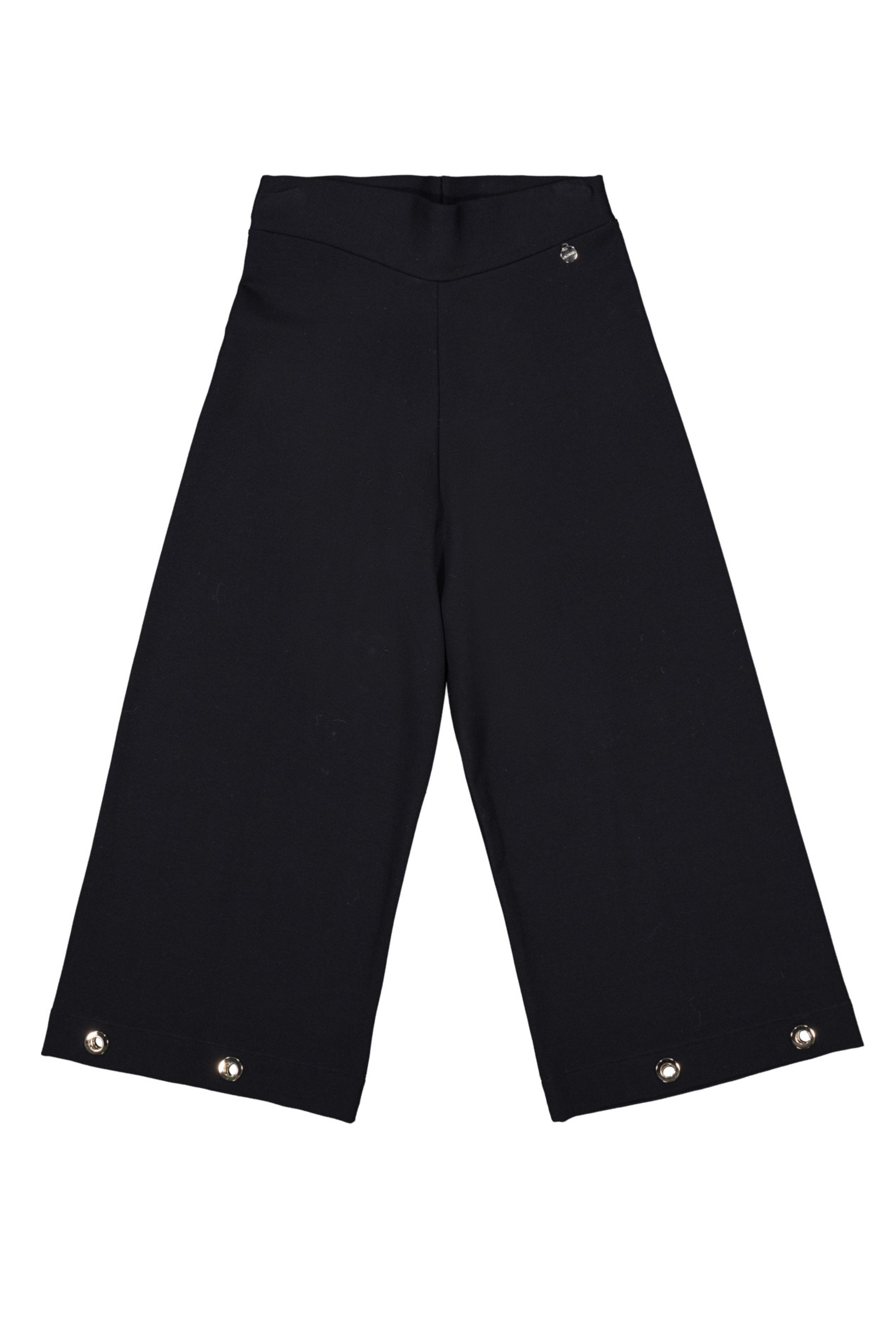 Pantalon negro tobillero detalle aros Lolitas&L - lolitasyl.com