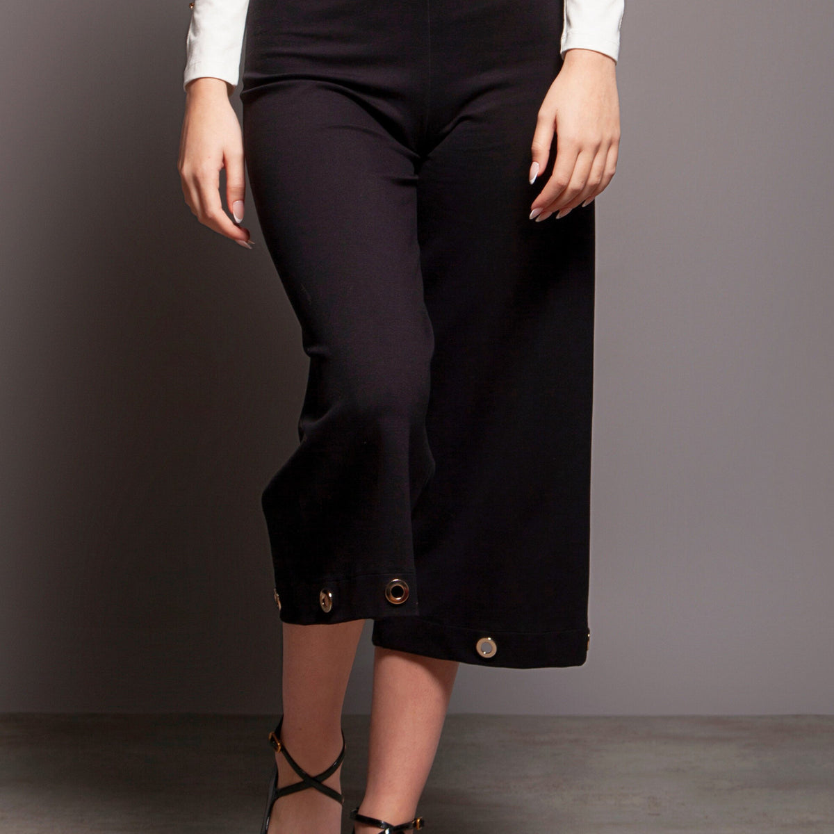 Lazo Pantalon Tobillero Negro Pantalon Negro Tobillero Detalle