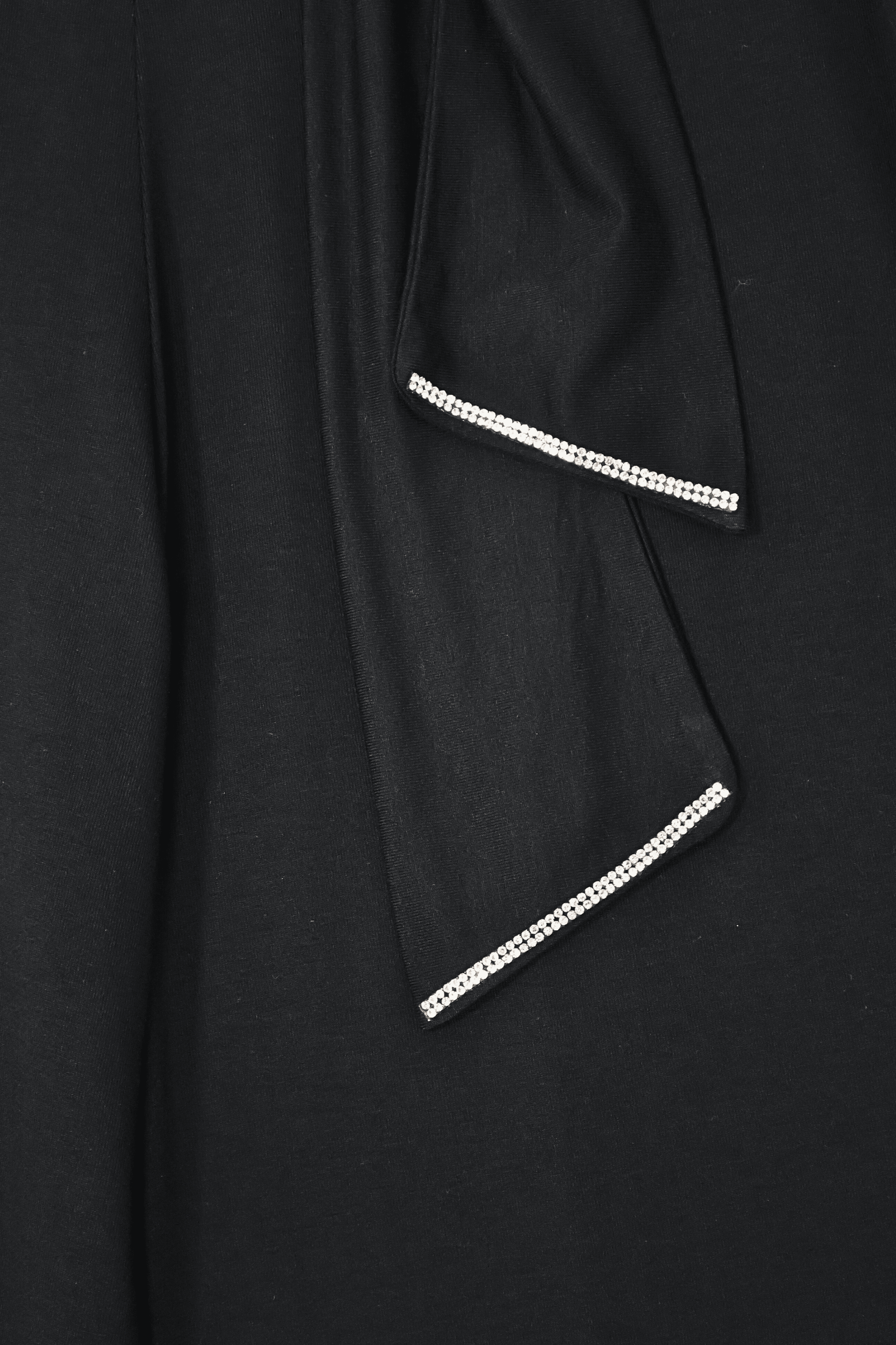 Pantalon negro viscosa ancho anudado en la cintura Lolitas&L - lolitasyl.com