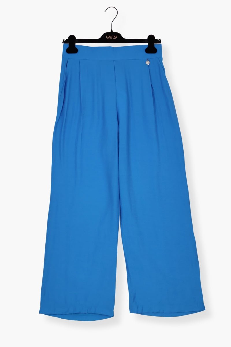 Pantalon Preloved azul de pinzas con bolsillos Lolitas&L - lolitasyl.com