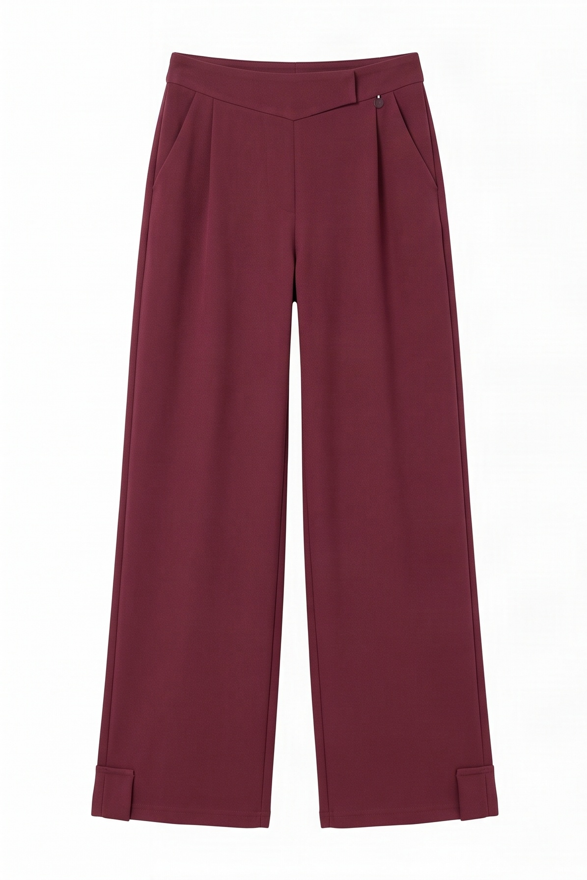 Pantalón Recto Color Vino en Scuba Modal – Lolitas&L