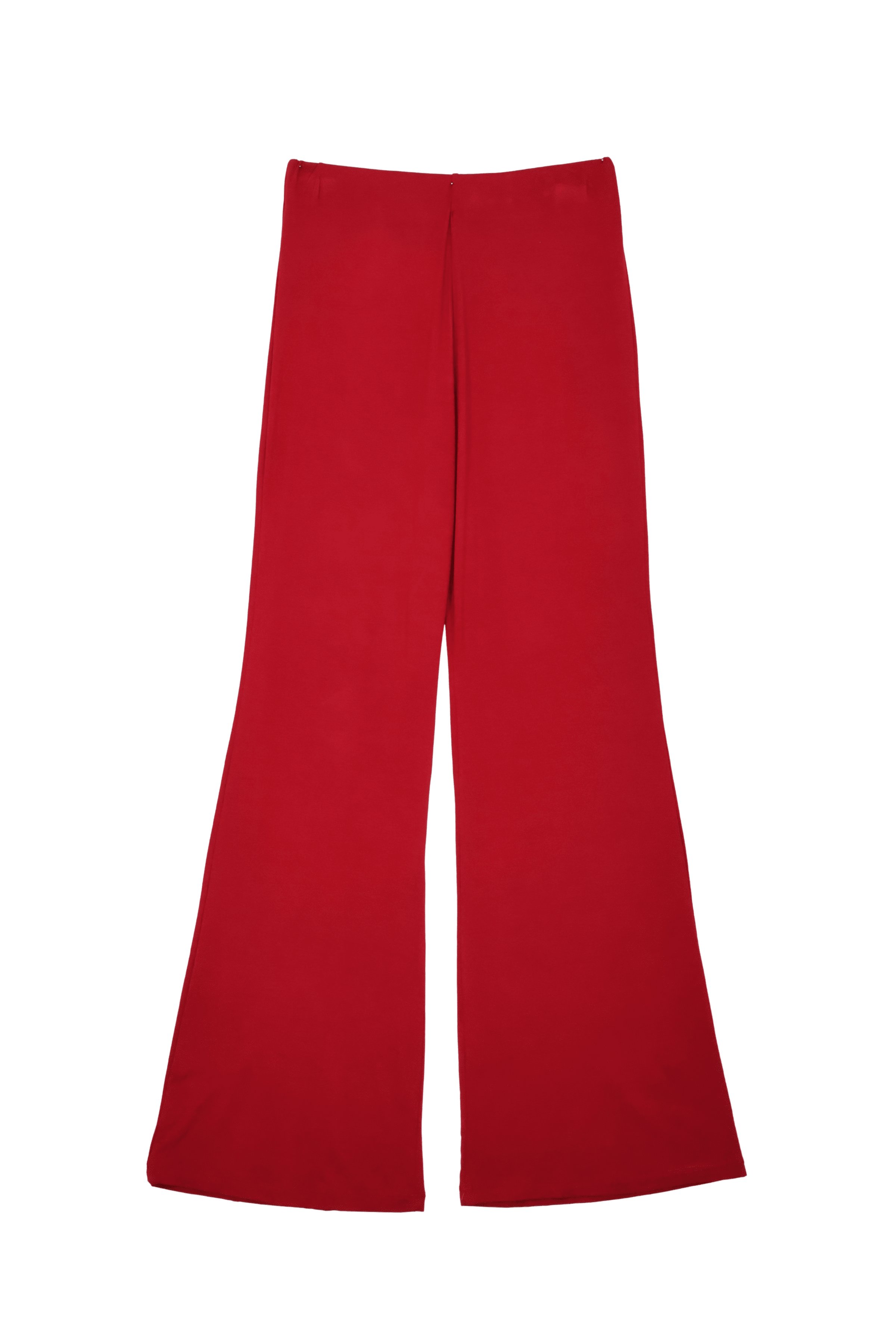 Pantalon rojo acampanado con goma en la cintura Lolitas&L - lolitasyl.com