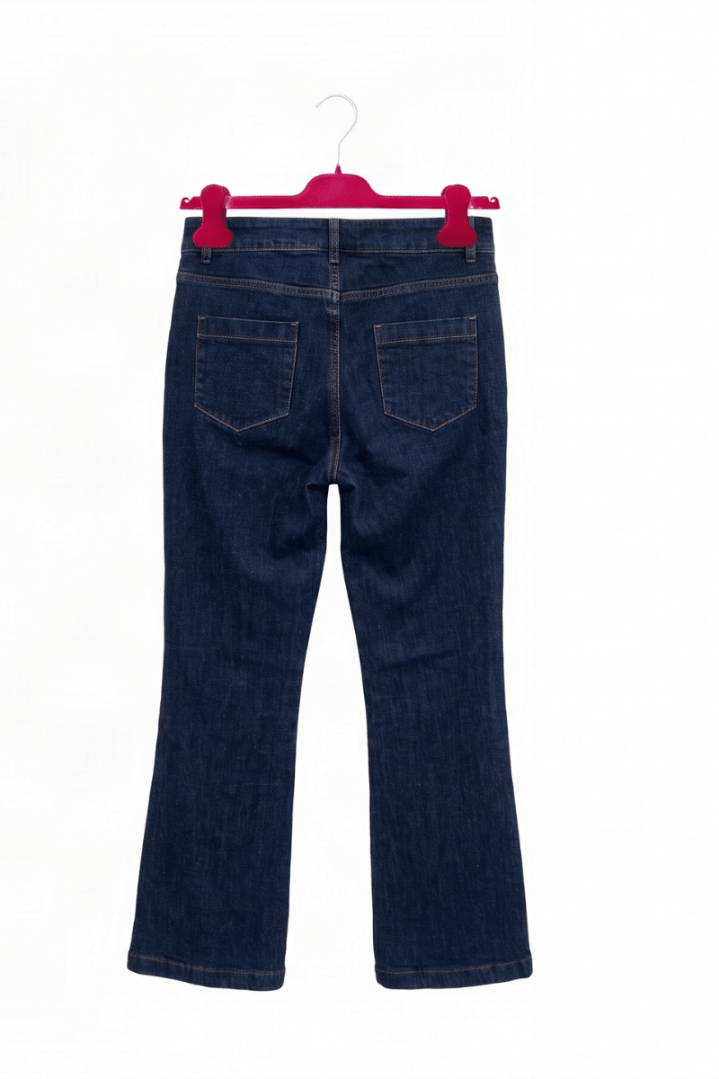 Pantalón Vaquero Azul Oscuro Acampanado Preloved - lolitasyl.com