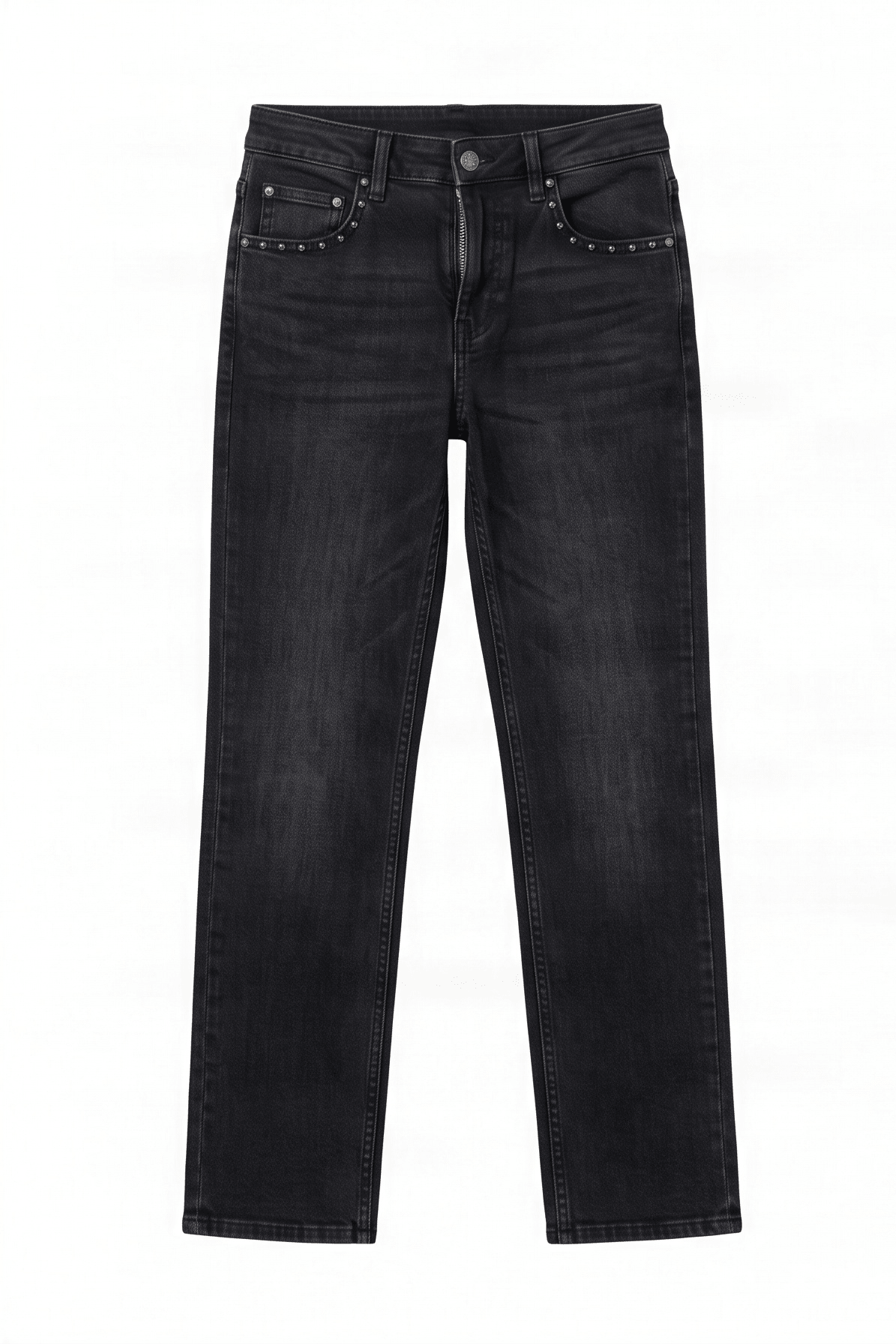Pantalon vaquero negro pitillo con strass Lolitas&L - lolitasyl.com