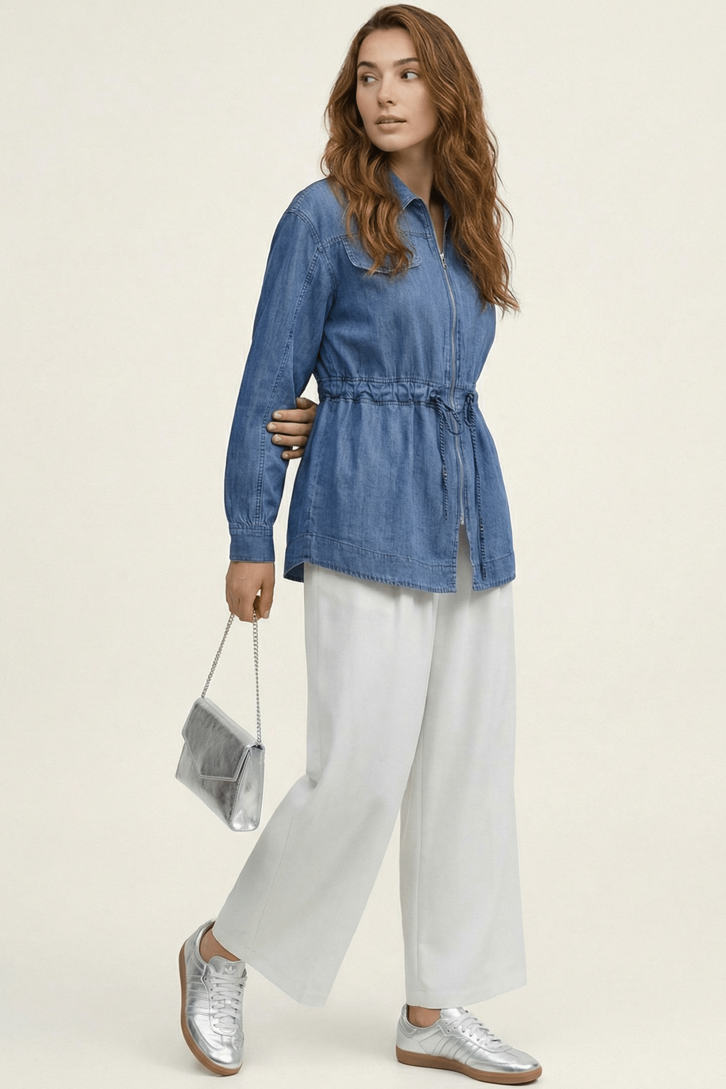 Sobrecamisa vaquera con cremallera Lolitas&L - lolitasyl.com