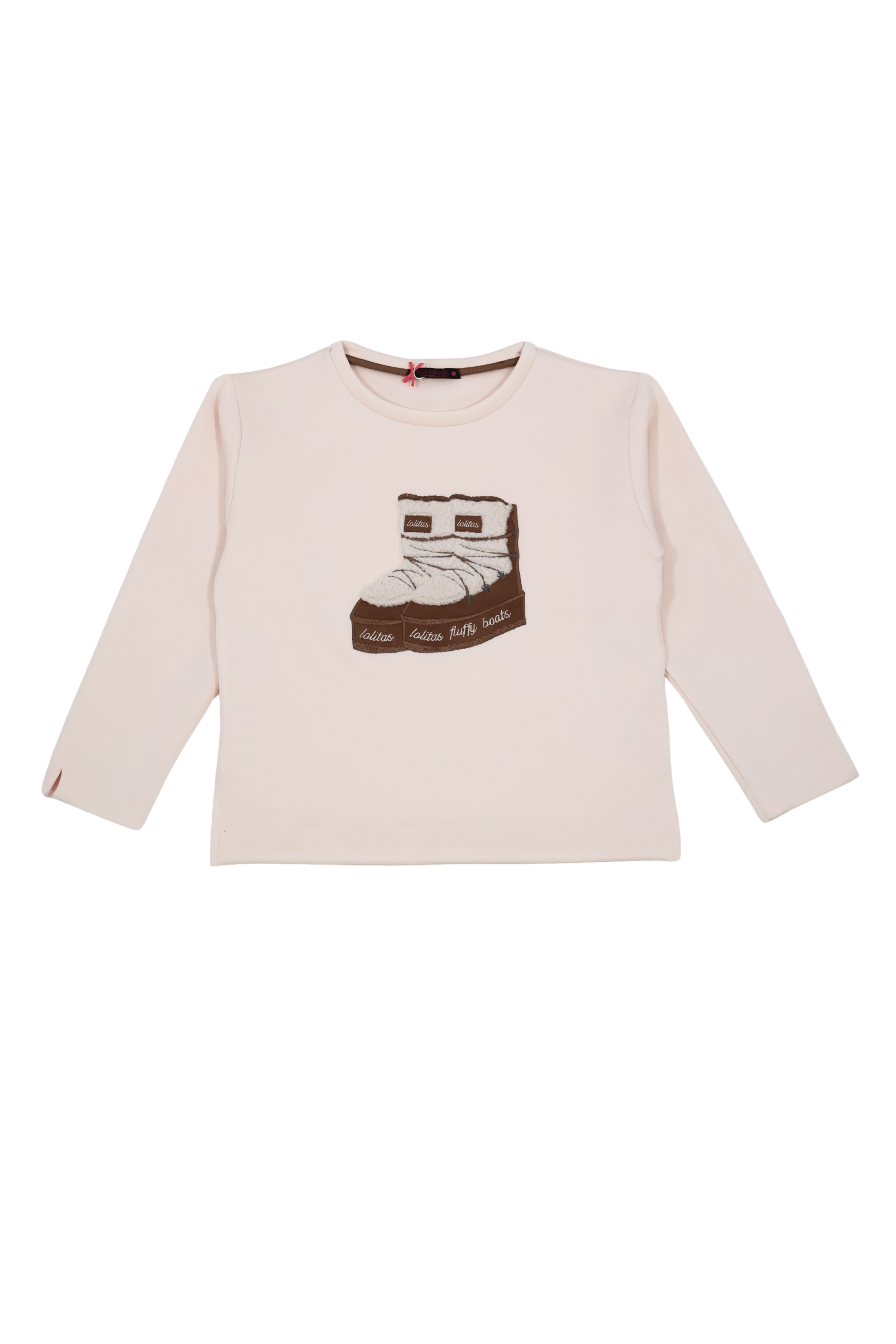 Sudadera crema bordado botas de nieve Lolitas&L - lolitasyl.com