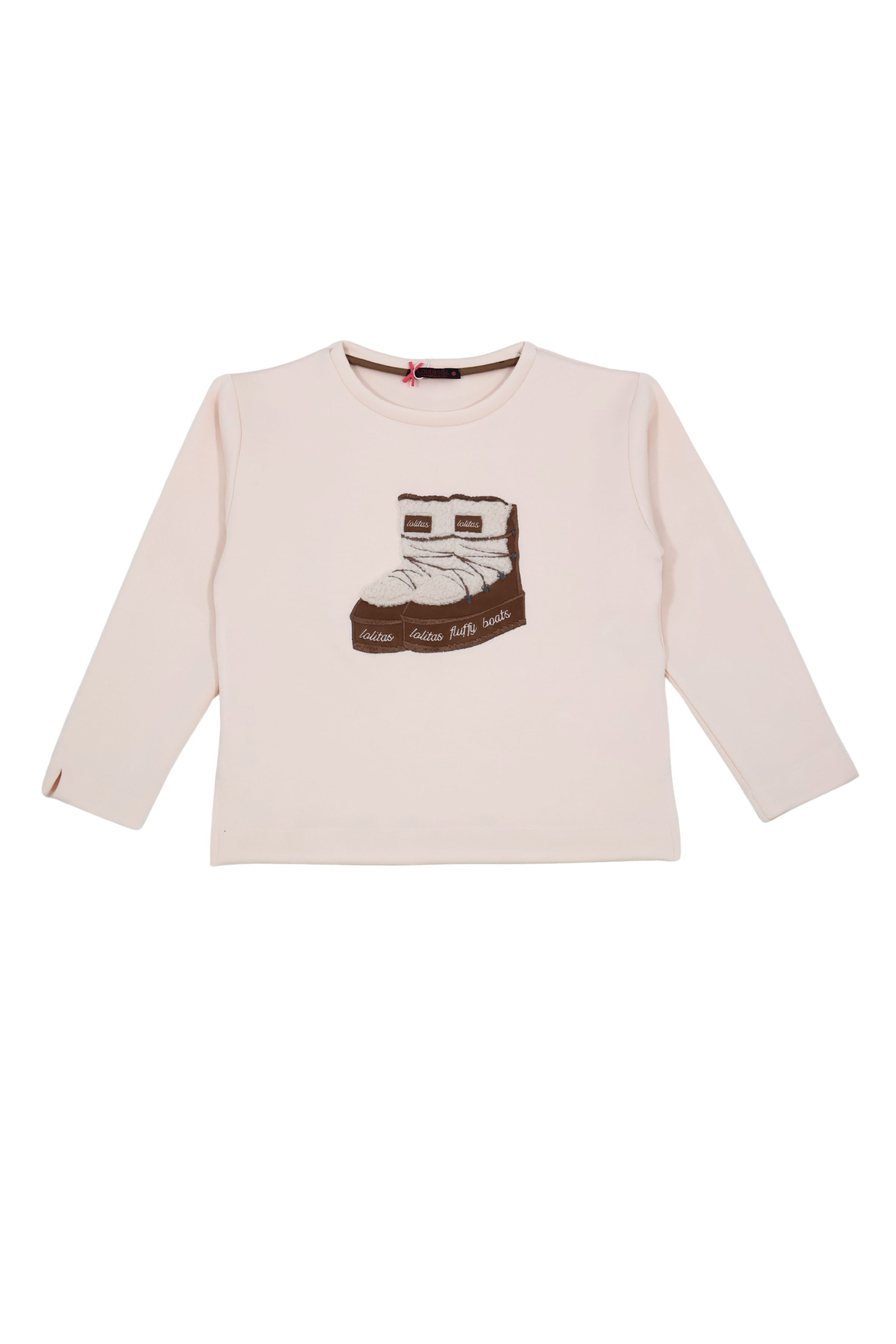 Sudadera crema bordado botas de nieve Lolitas&L