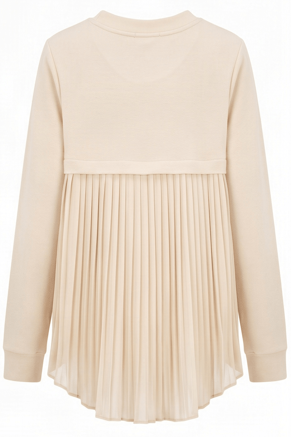 Sudadera Crema Scuba con Espalda Plisada Satinada – Lolitas&L - lolitasyl.com