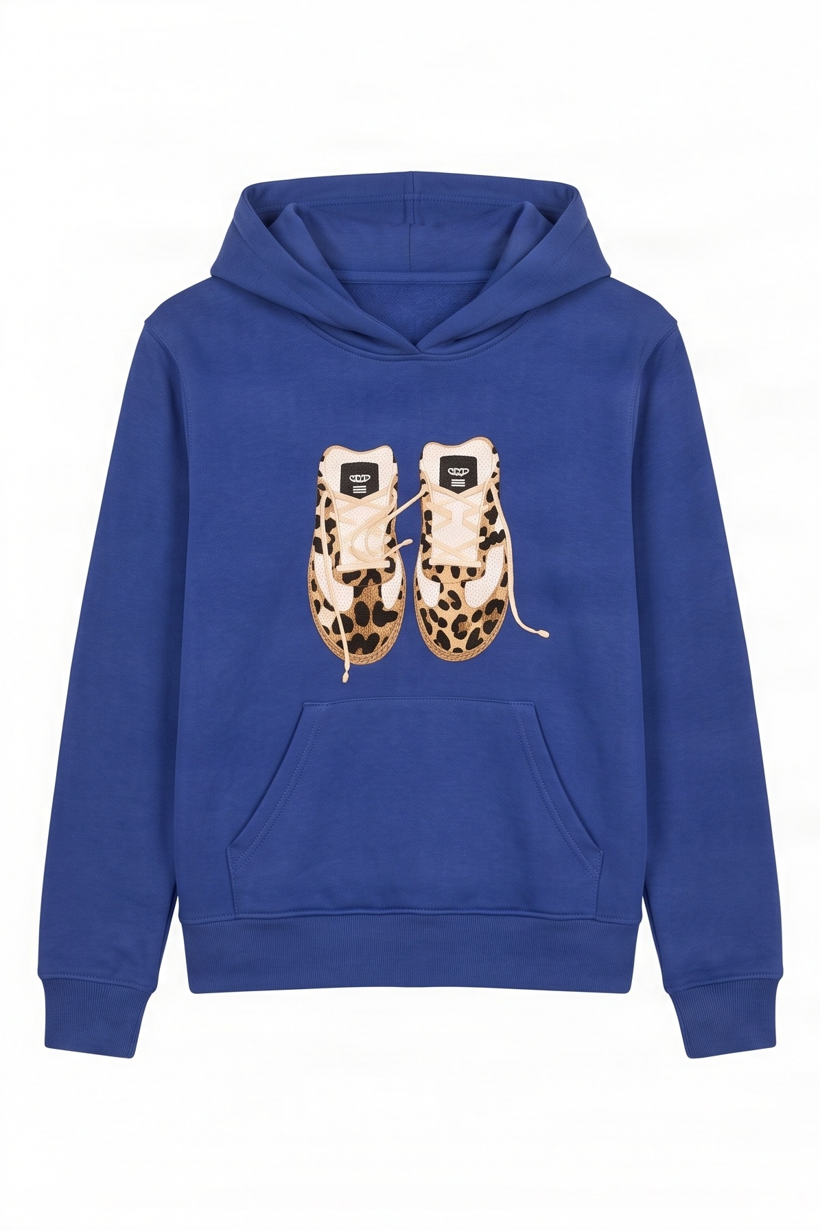 Sudadera de punto azul bordado zapatillas con capucha Lolitas&L