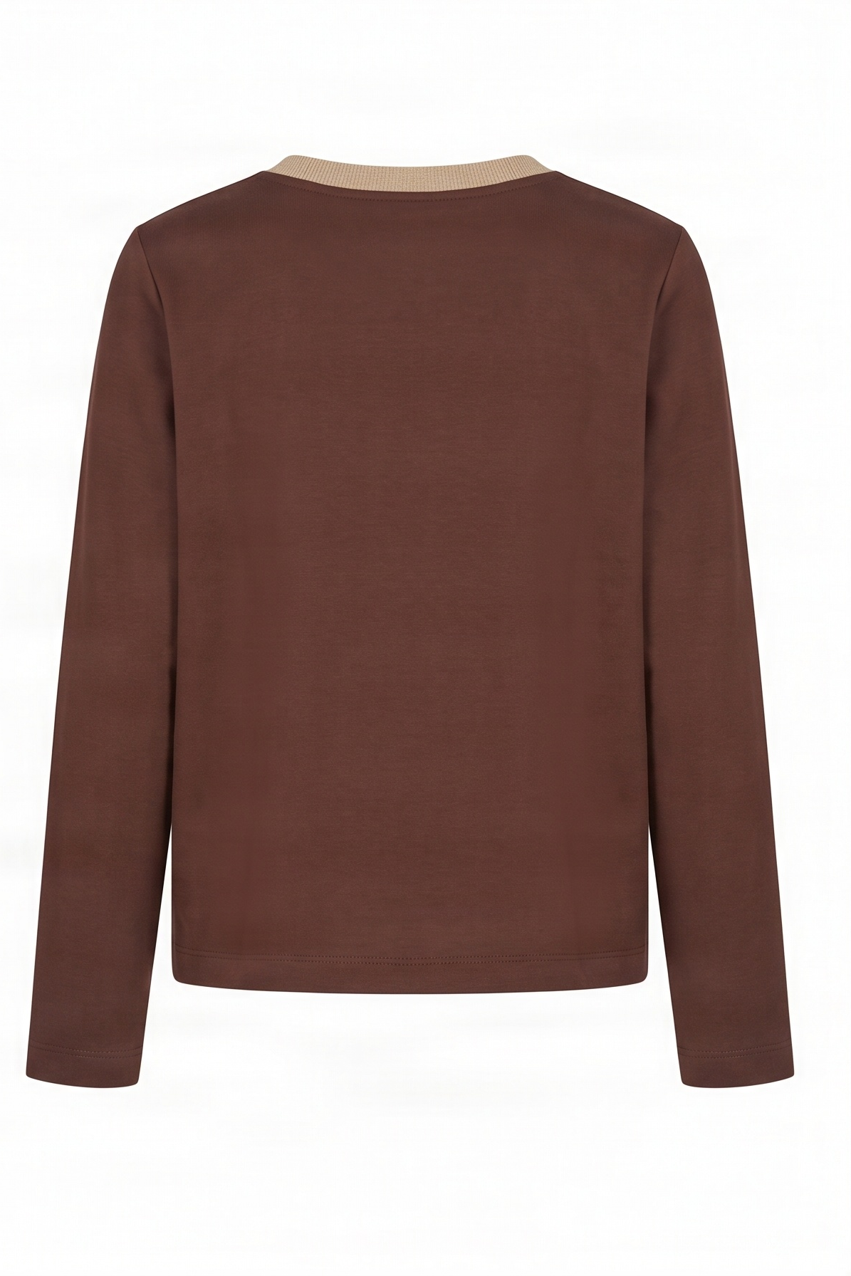 Sudadera marron bordado bolsito antelina manga larga Lolitas&L