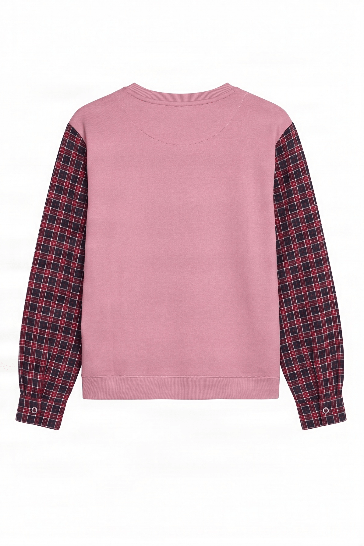 Sudadera rosa con bordado zapatillas y manga larga cuadros Lolitas&L - lolitasyl.com